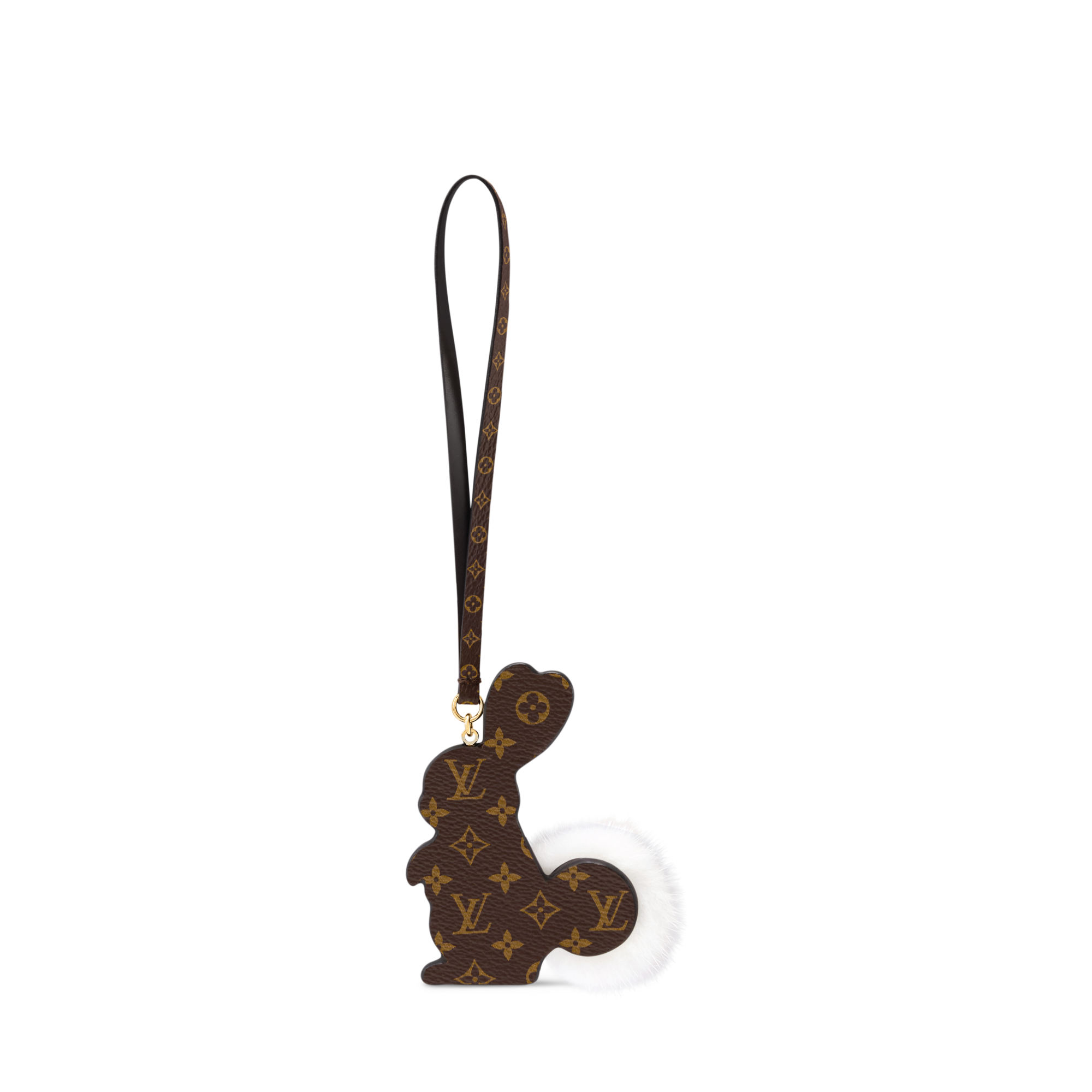 Rabbit LV Furry Friend Bag Charm  S00 in Women