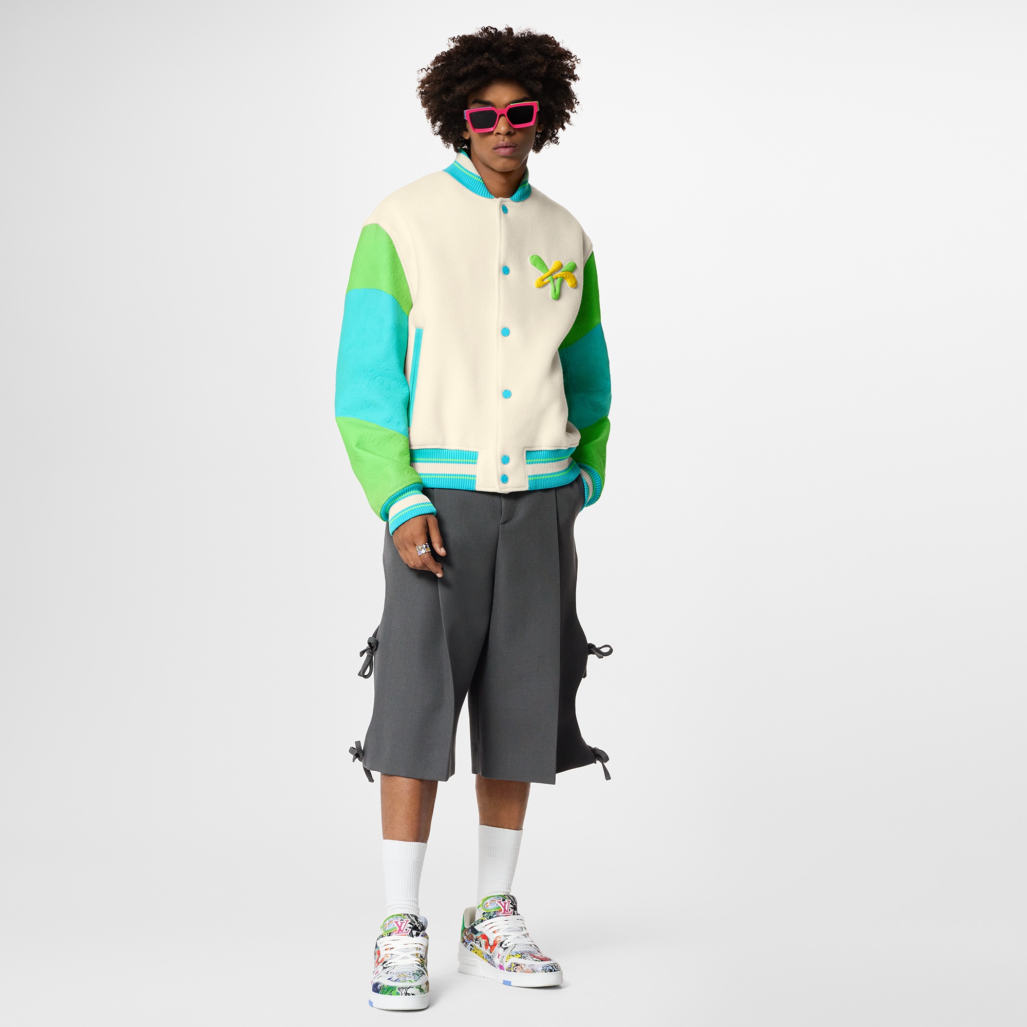 Rainbow Playground Varsity Blouson  in Men