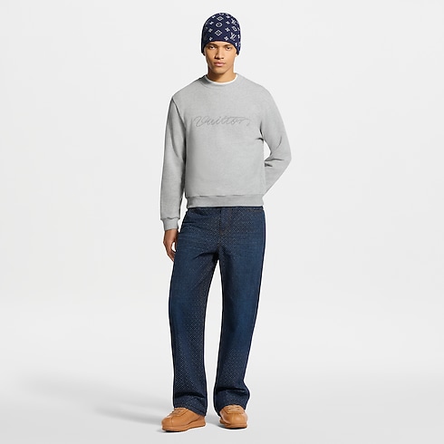 Reflective Signature Sweatshirt in Men's Ready-to-Wear Knitwear and Sweatshirts collections by Louis Vuitton (Product zoom)