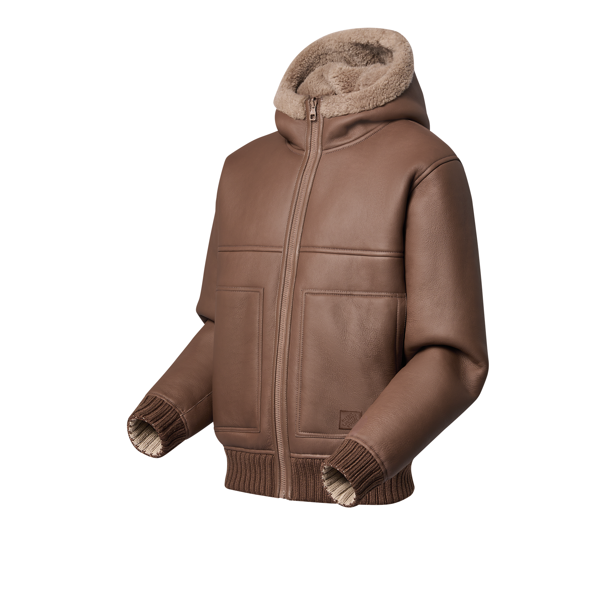 Reversible Hooded Shearling Blouson  in Men