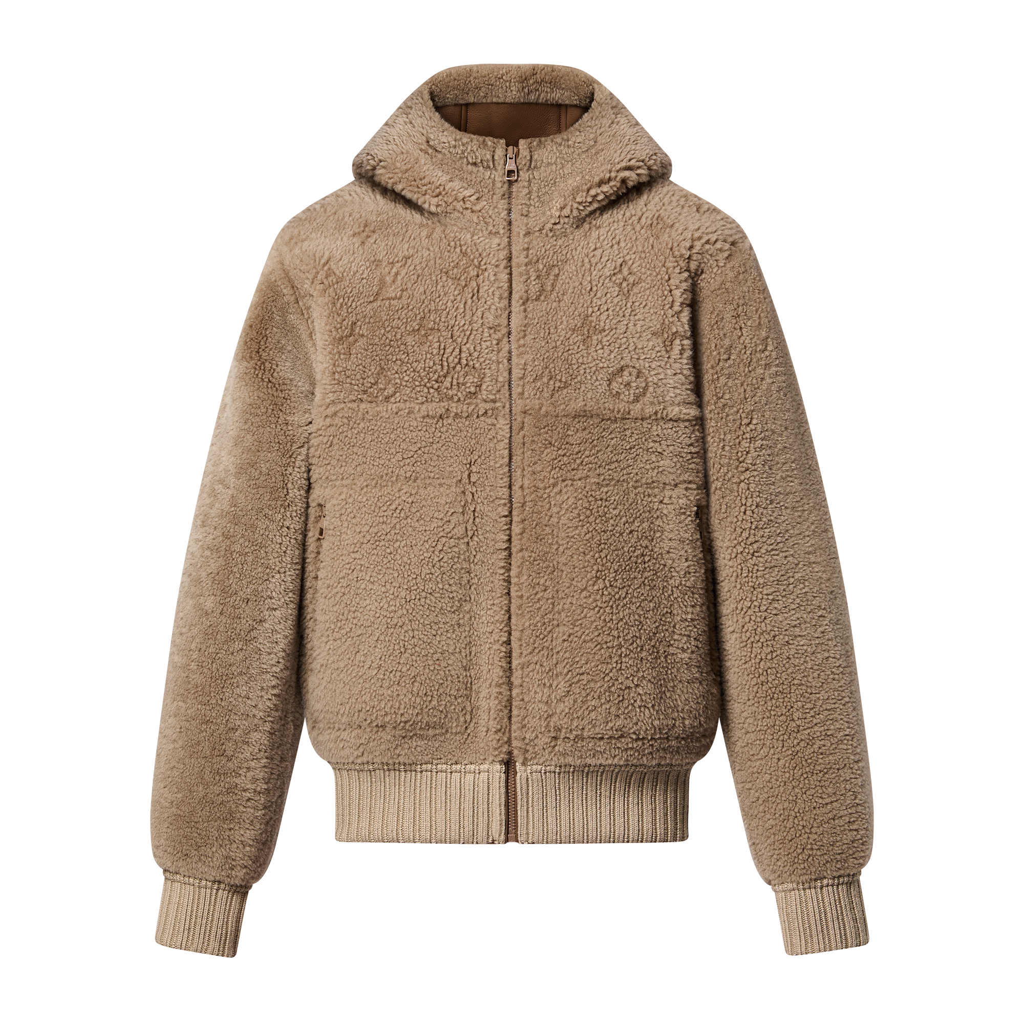 Reversible Hooded Shearling Blouson  in Men