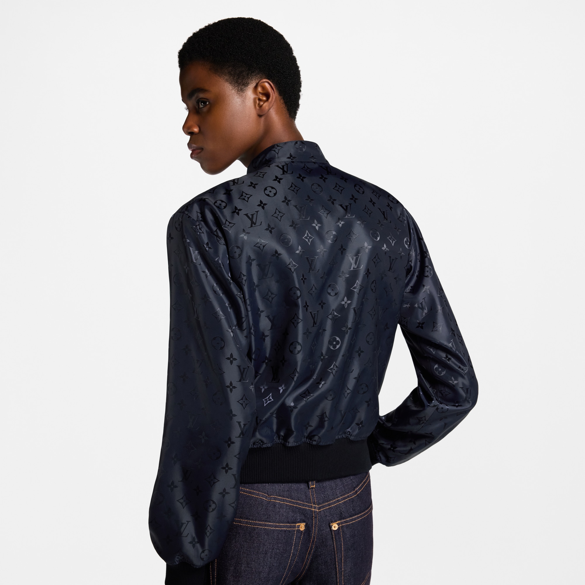 Reversible Necklace Bomber Jacket  in Women