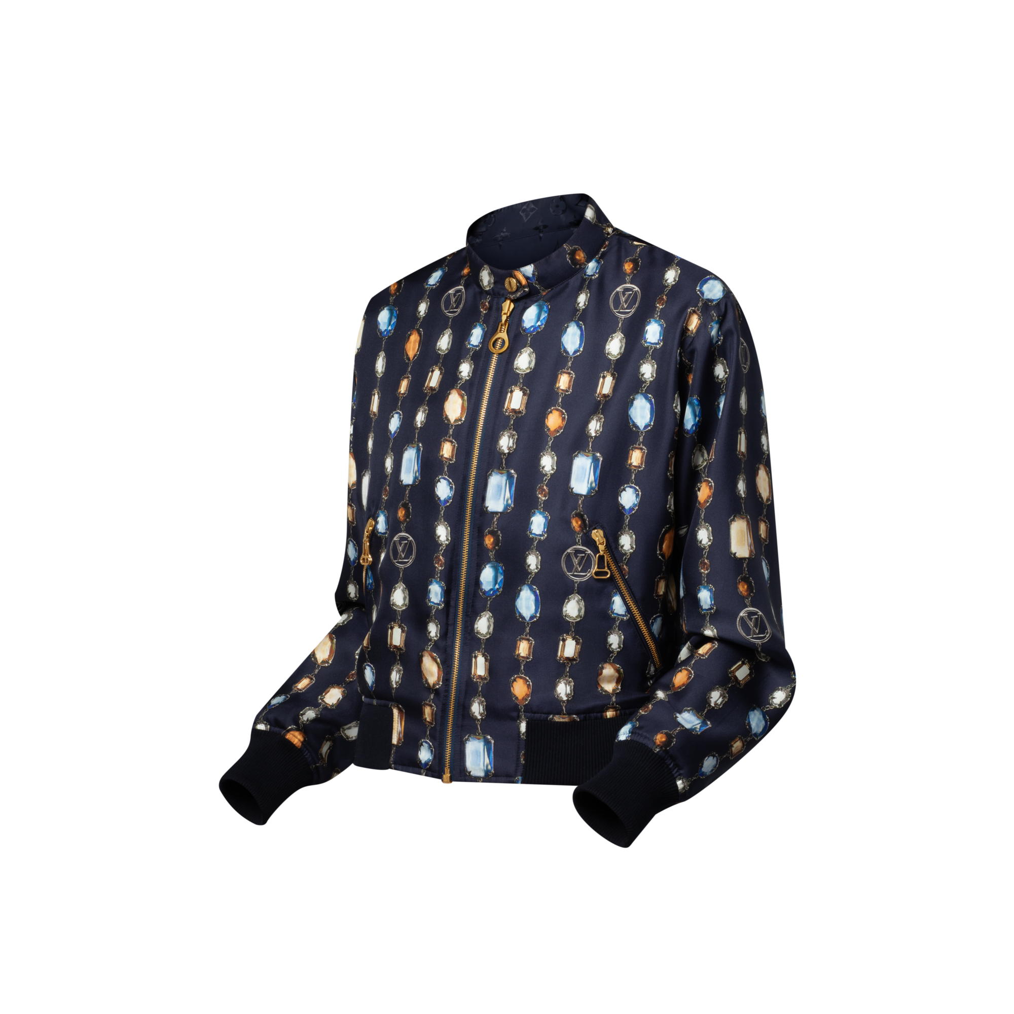 Reversible Necklace Bomber Jacket  in Women