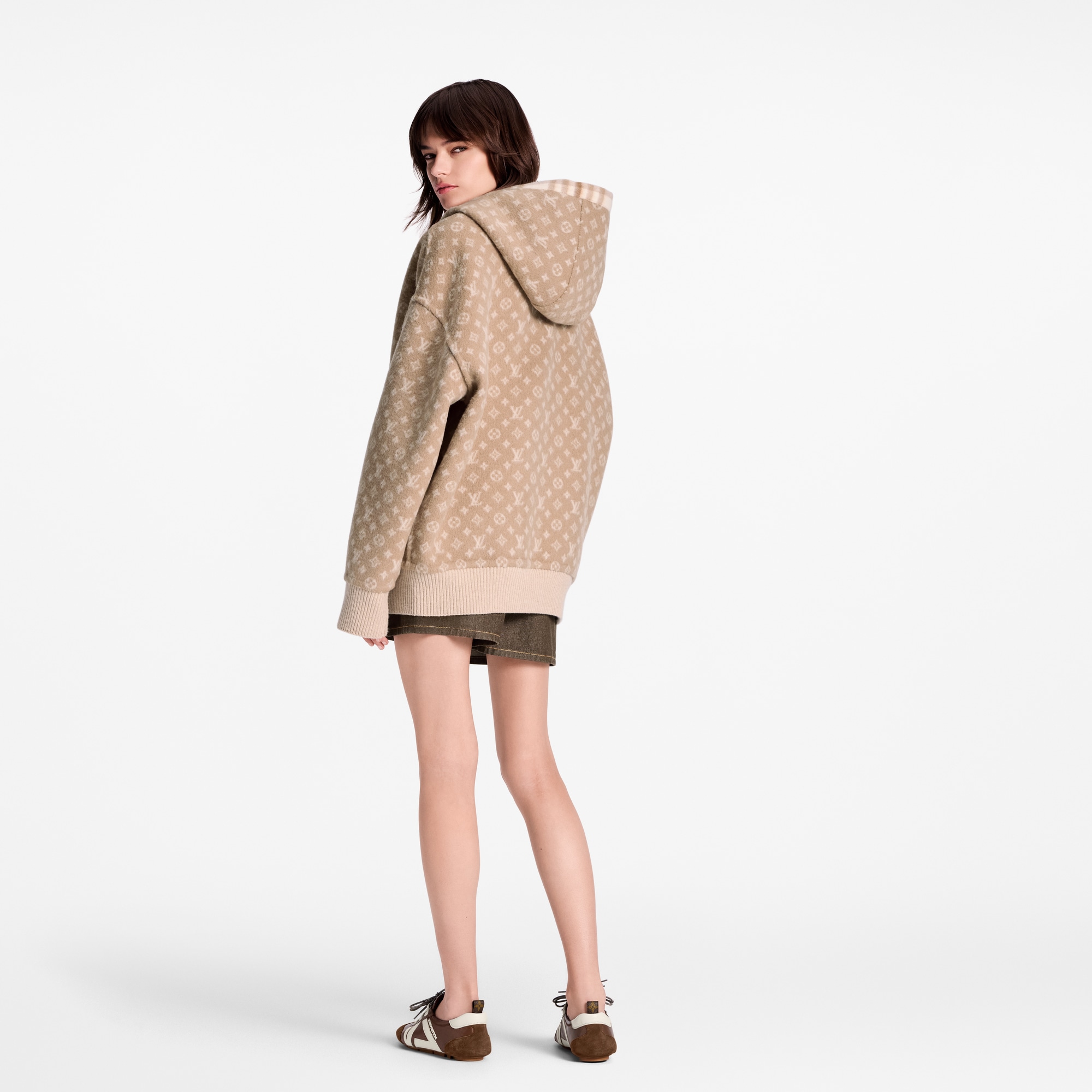 Reversible Plaid Hoodie  in Women