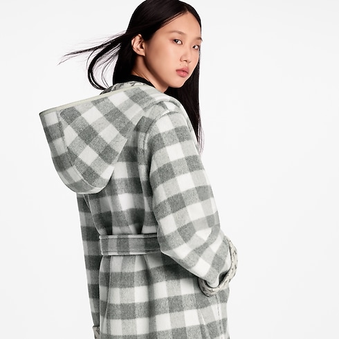 Reversible Short Hooded Wrap Coat in Women's Ready to Wear Coats and Jackets collections by Louis Vuitton (Product zoom)