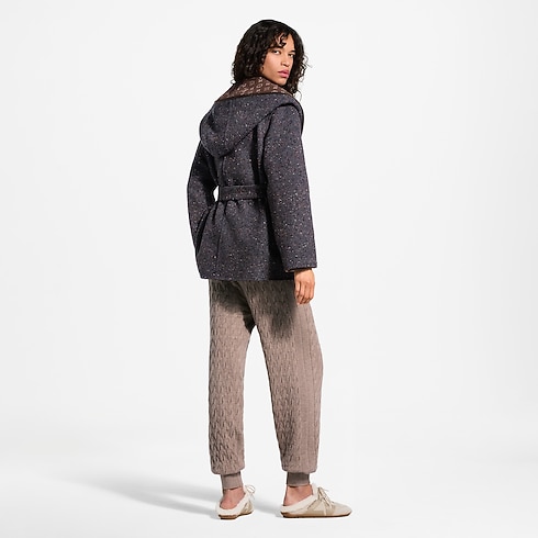 Reversible Short Hooded Wrap Coat in Women's Ready-to-Wear Coats and Jackets collections by Louis Vuitton (Product zoom)