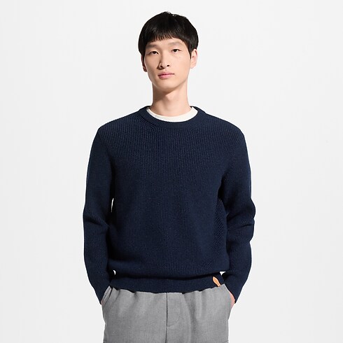 Ribbed Cashmere Long-Sleeved Crewneck in Men's Ready-to-Wear All Ready-to-Wear collections by Louis Vuitton (Product zoom)