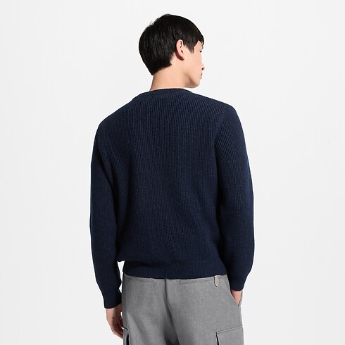 Ribbed Cashmere Long-Sleeved Crewneck in Men's Ready-to-Wear All Ready-to-Wear collections by Louis Vuitton (Product zoom)