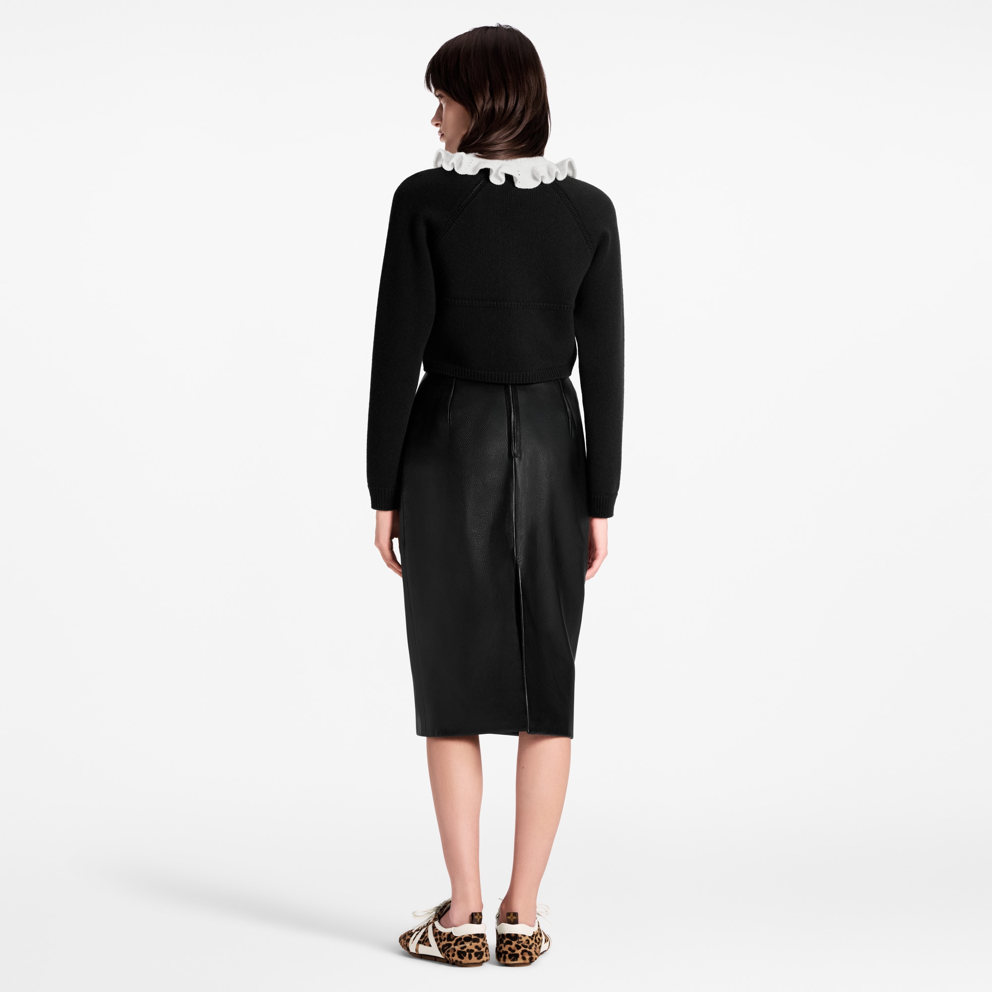 Ruffle Collar Cardigan  in Women