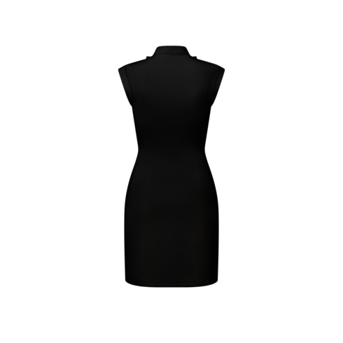 Ruffle Trim Technical Jersey Dress in Women's Ready to Wear Dresses collections by Louis Vuitton (Product zoom)