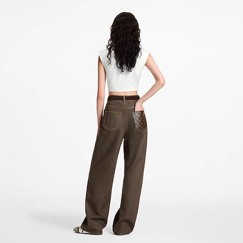 Ruffle Trim Technical Jersey Top in Women's Ready to Wear Tops collections by Louis Vuitton (Product zoom)