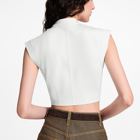 Ruffle Trim Technical Jersey Top in Women's Ready to Wear Tops collections by Louis Vuitton (Product zoom)