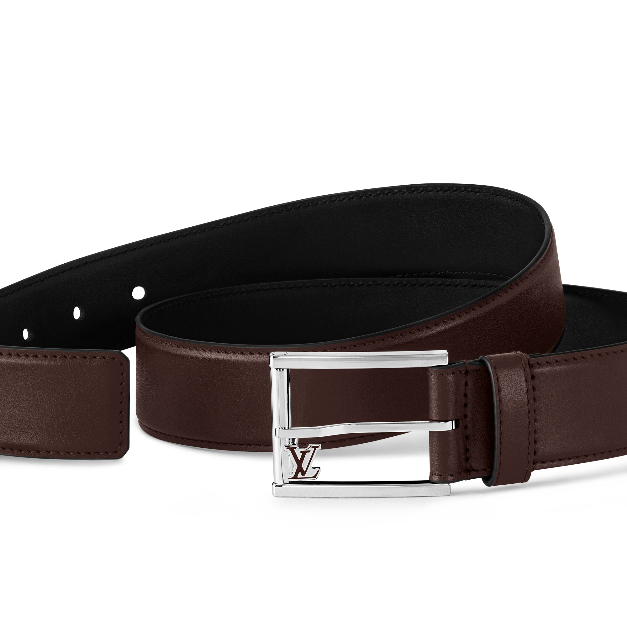 Louis Vuitton Saint Germain 35 mm Belt M8355 S Black Leather Men 100 40 Louis Vuitton LOUIS VUITTON Saint Germain 35MM Belt M8355S  main image 3
