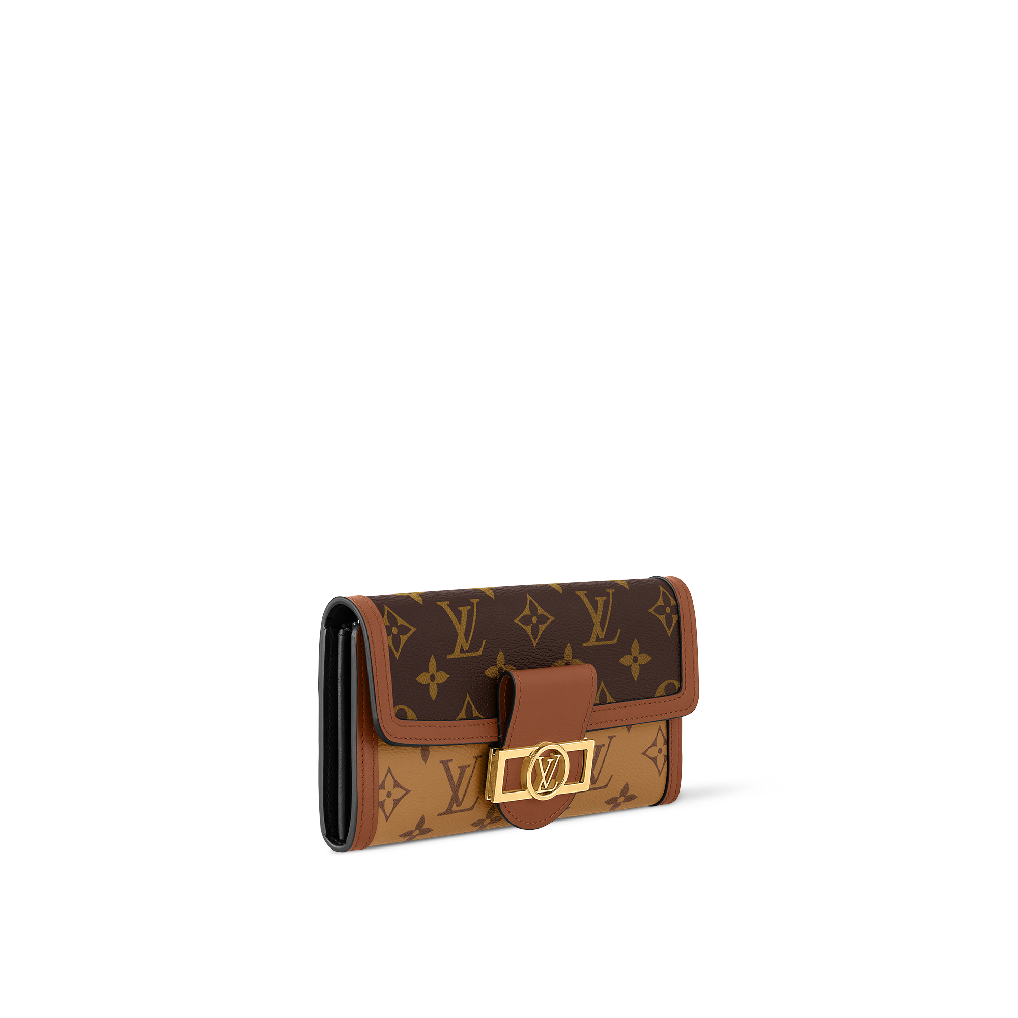 Sarah Wallet Monogram Reverse Canvas in Women