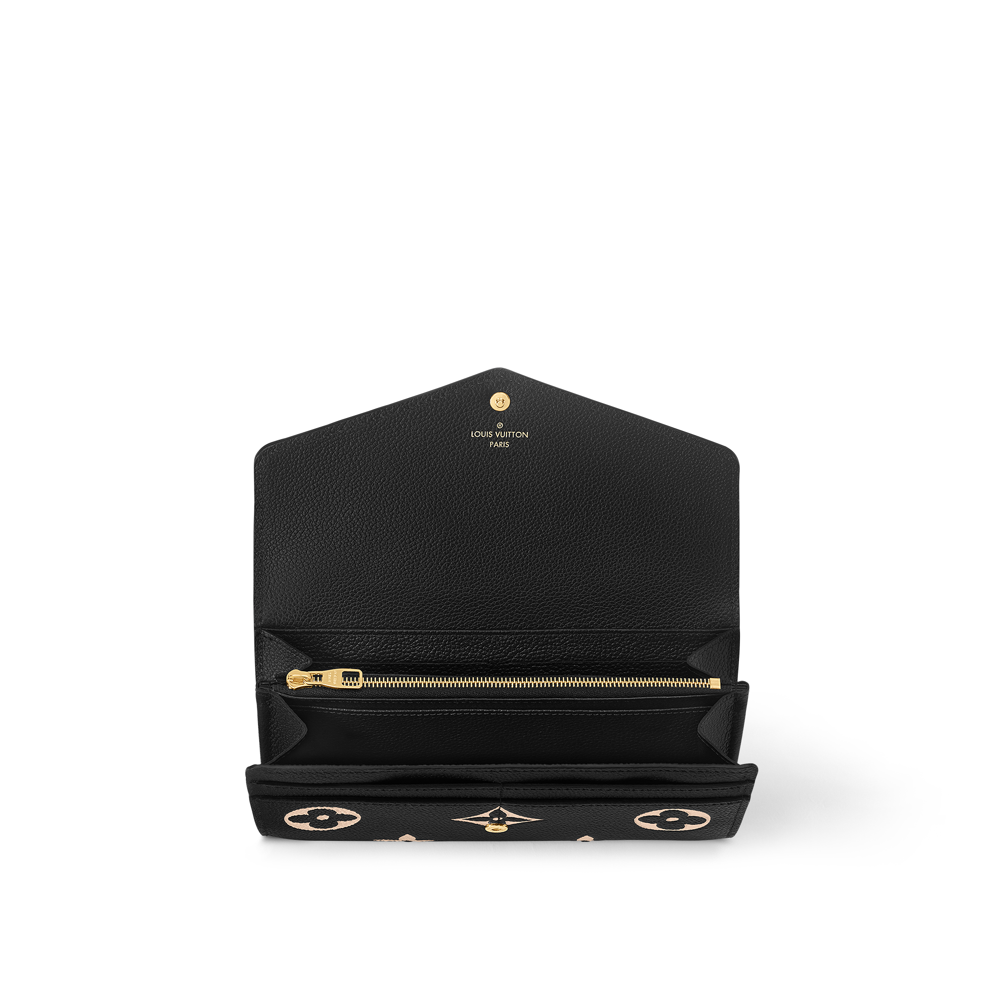 Sarah Wallet Bicolor Monogram Empreinte Leather in Women