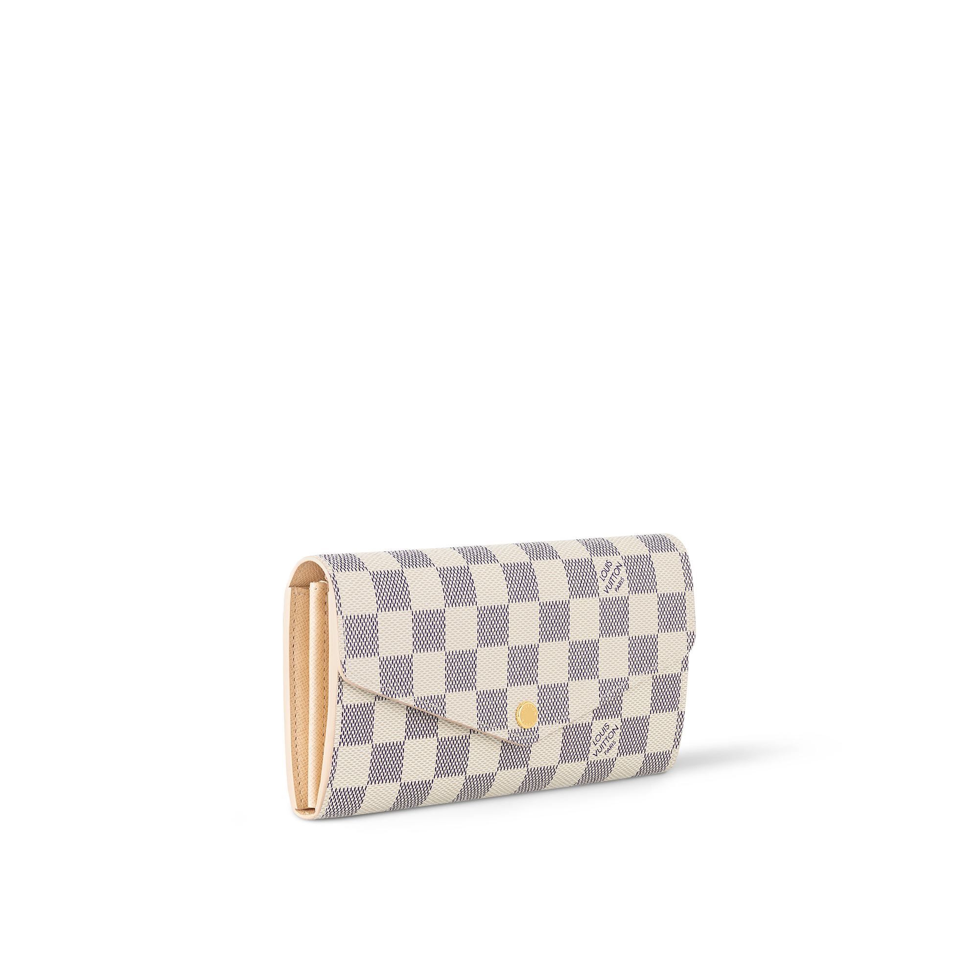 Sarah Wallet Damier Azur Canvas in Women