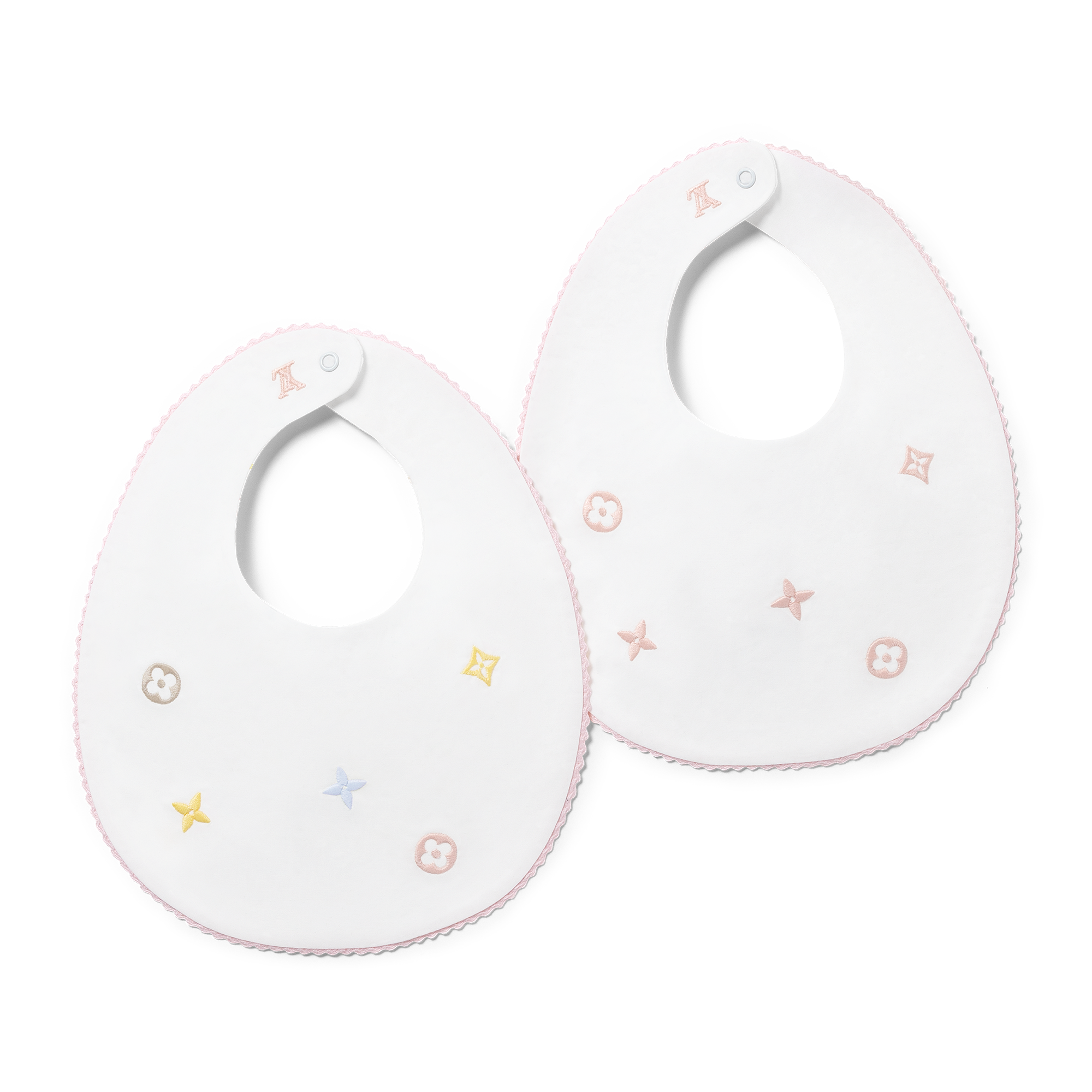 Set of 2 Embroidered Meli-Melo Bibs S00 in New