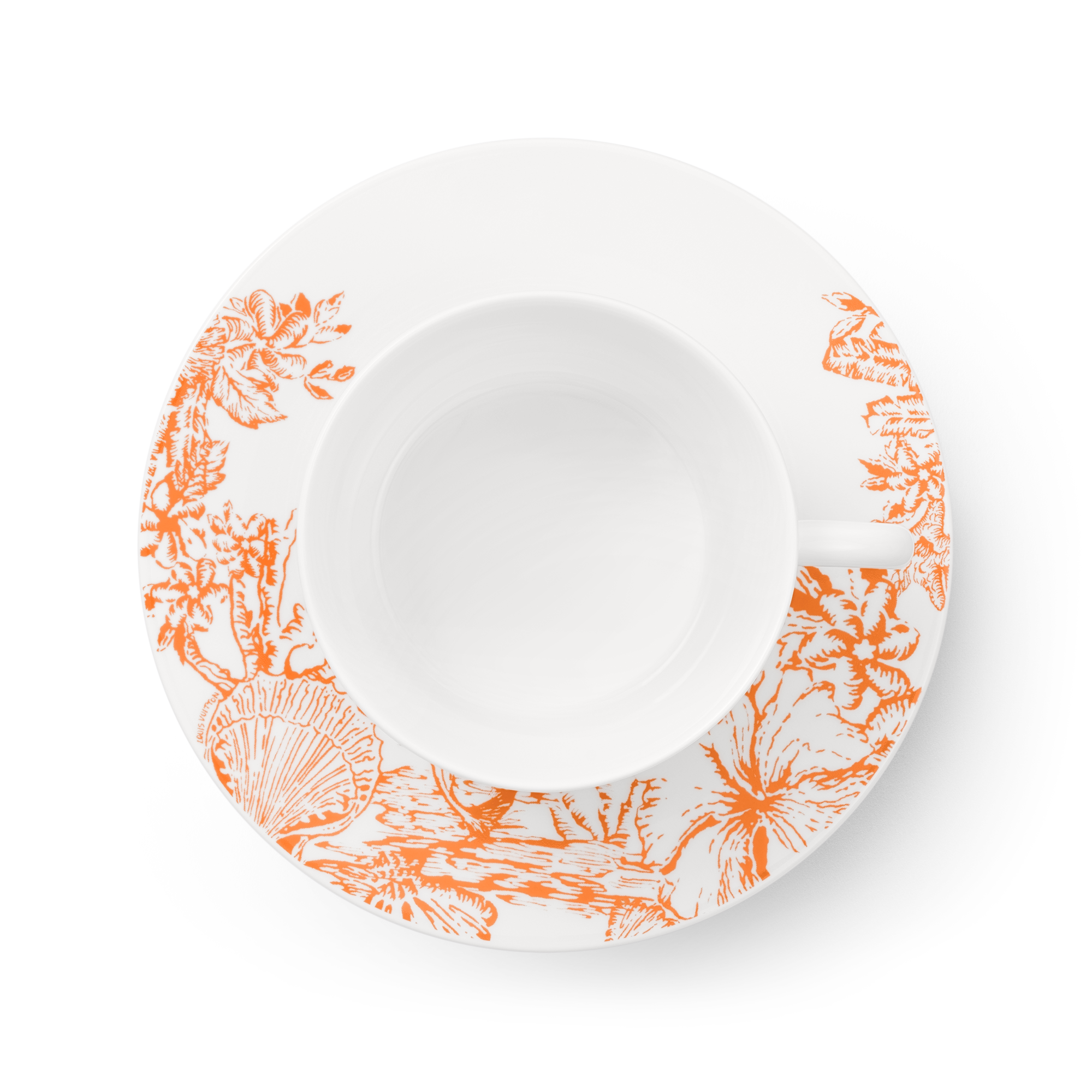 Set Of 2 Teacups and Saucers LV By The Pool  in Trunks, Travel and Home