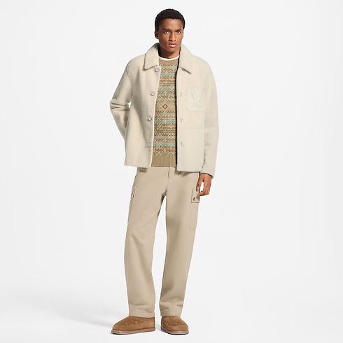 Shearling Workwear Overshirt in Men's Ready-to-Wear All Ready-to-Wear collections by Louis Vuitton (Product zoom)