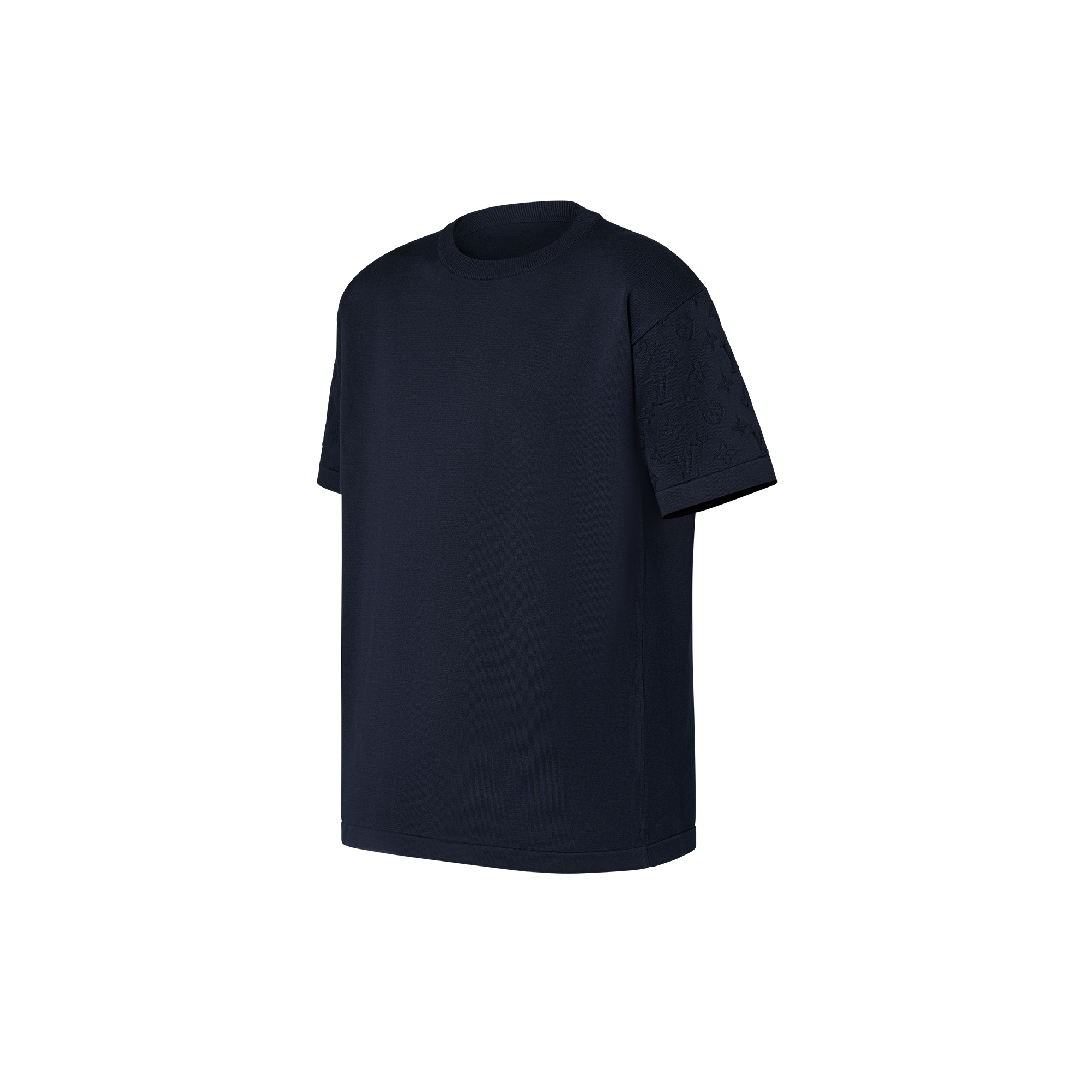 Short-Sleeved Cotton Crewneck  in Men