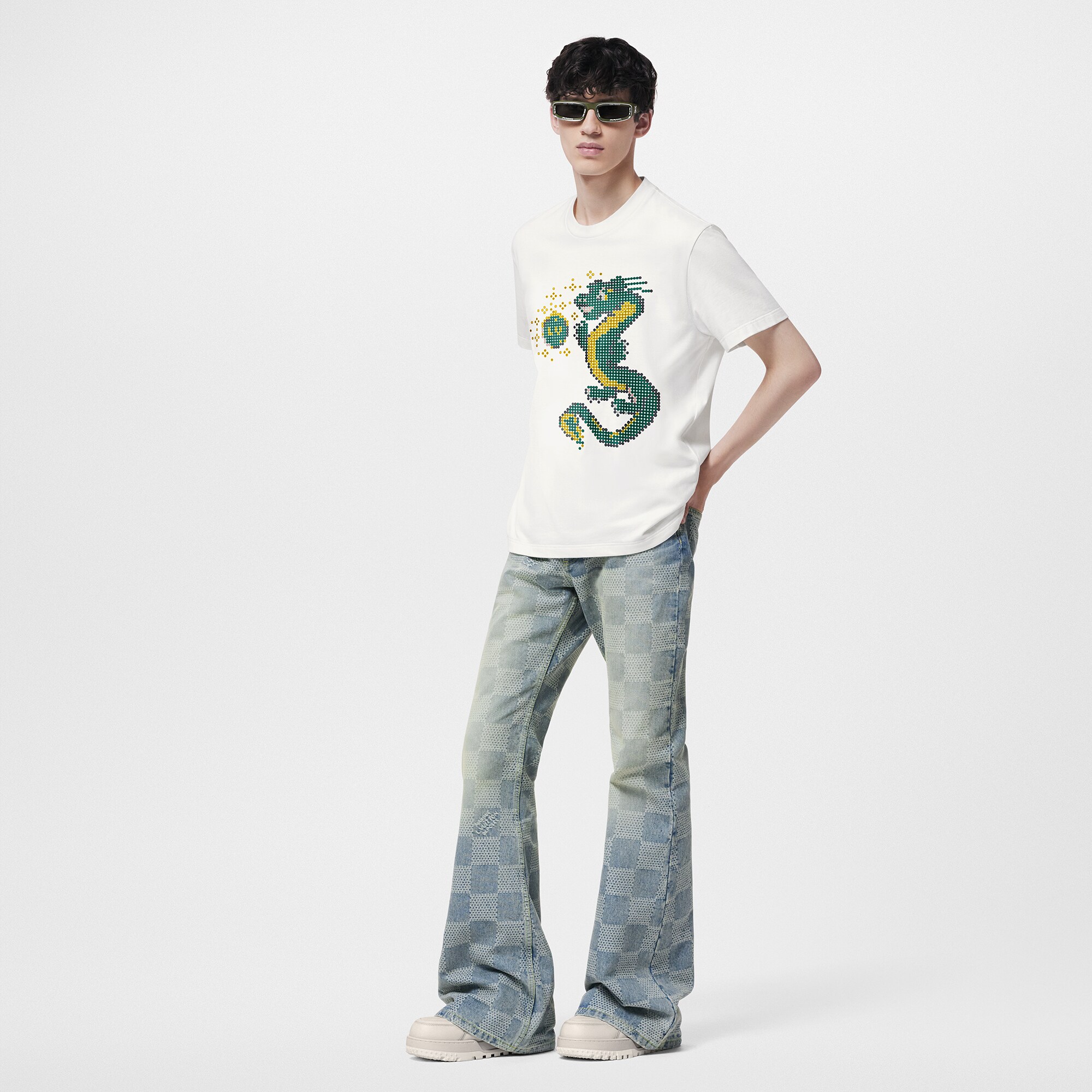 Short-Sleeved Cotton T-Shirt  in Men