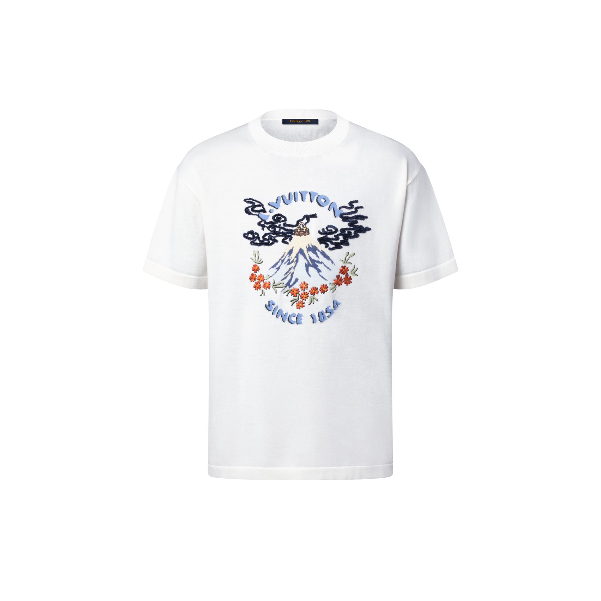 Short-Sleeved Knitted Crewneck  in Men