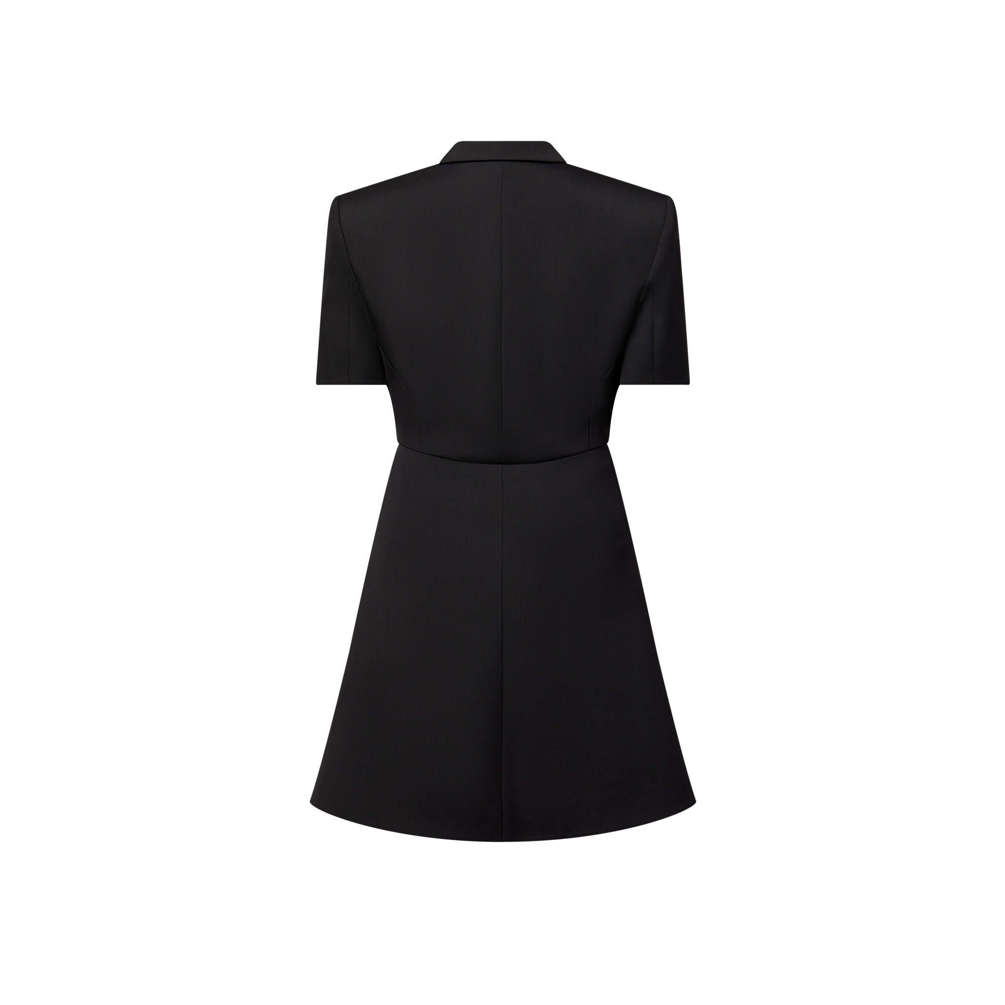 Short-Sleeved Tailored Wrap Dress  in Women