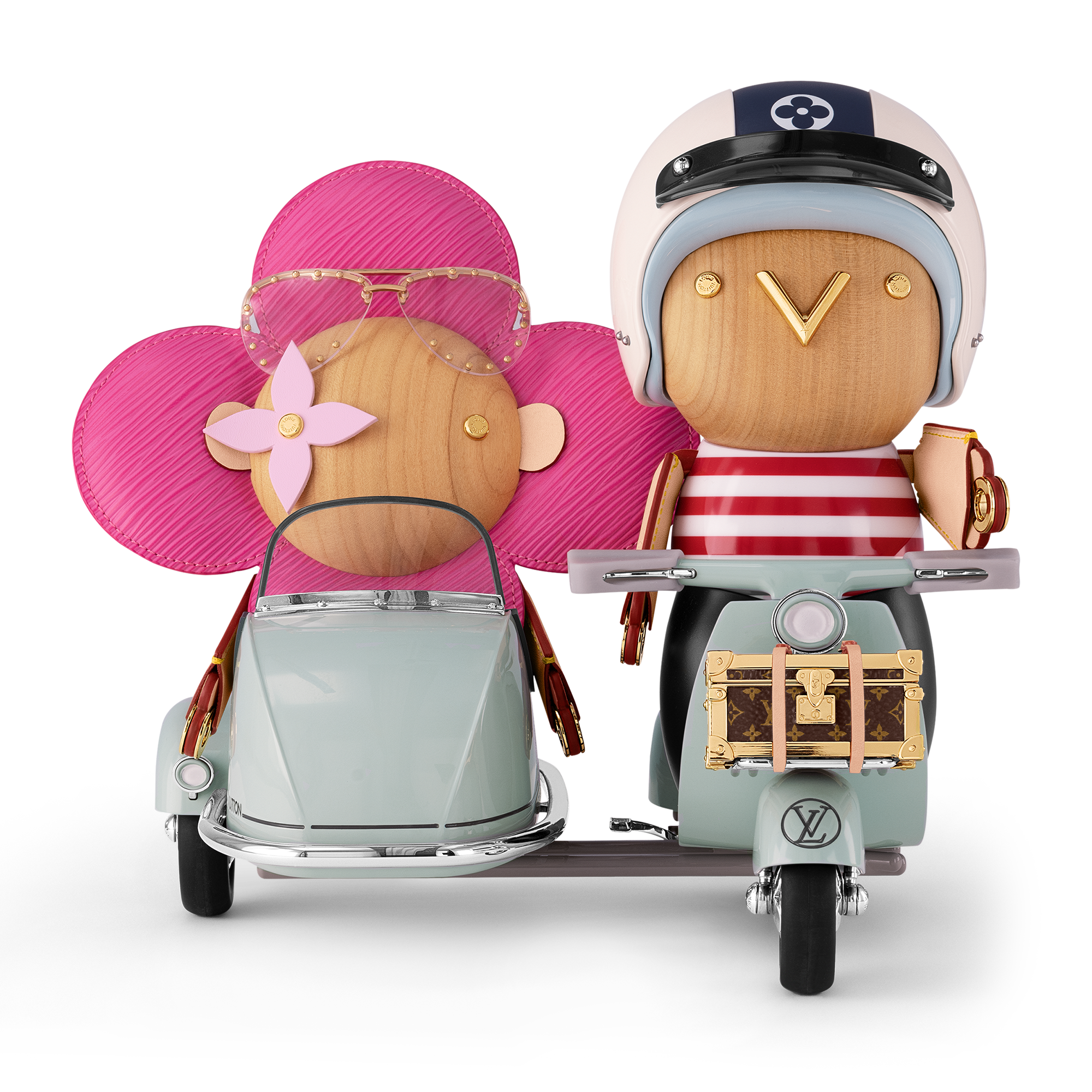 Side Car Vivienne & Gaston Epi Leather in Trunks, Travel and Home