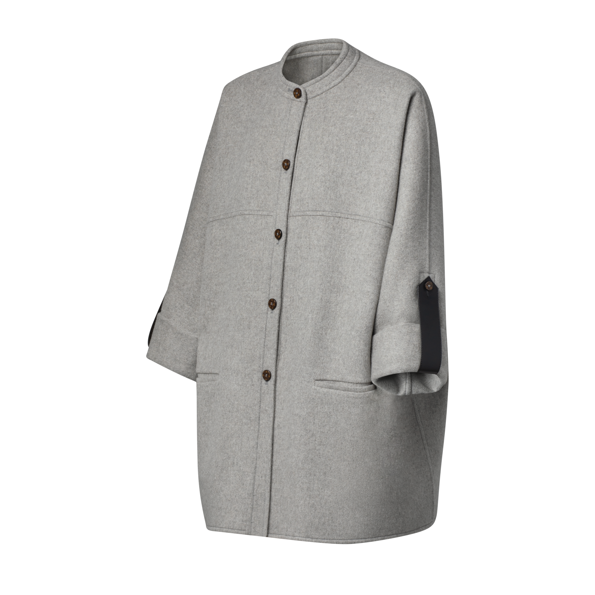 Signature Boxy Button-Up Coat  in Women