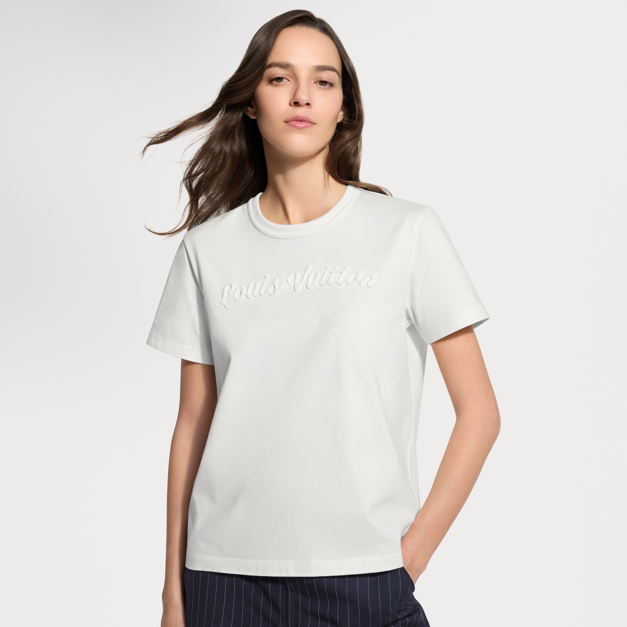 Signature Embroidery T-Shirt - Ready-to-Wear | LOUIS VUITTON