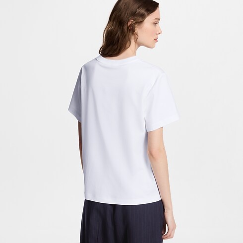 Signature Embroidery T-Shirt in Women's Ready-to-Wear Tops collections by Louis Vuitton (Product zoom)