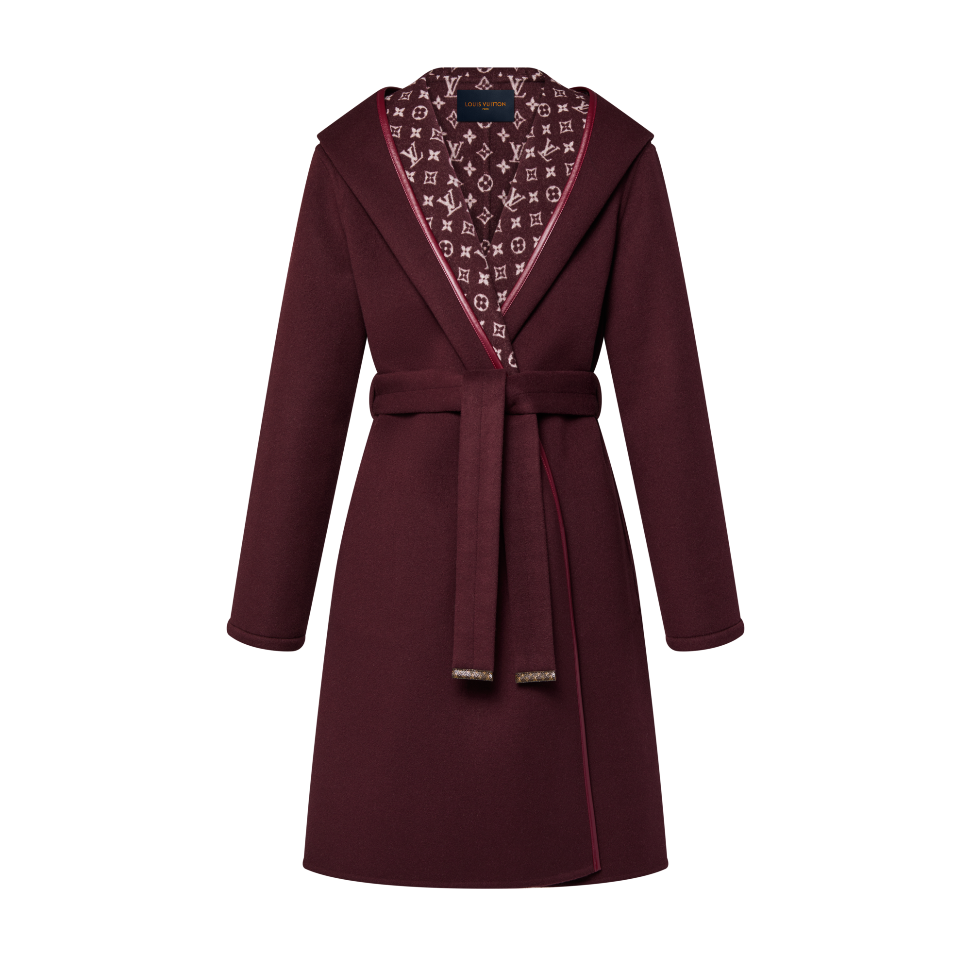 Signature Long Hooded Wrap Coat  in Women