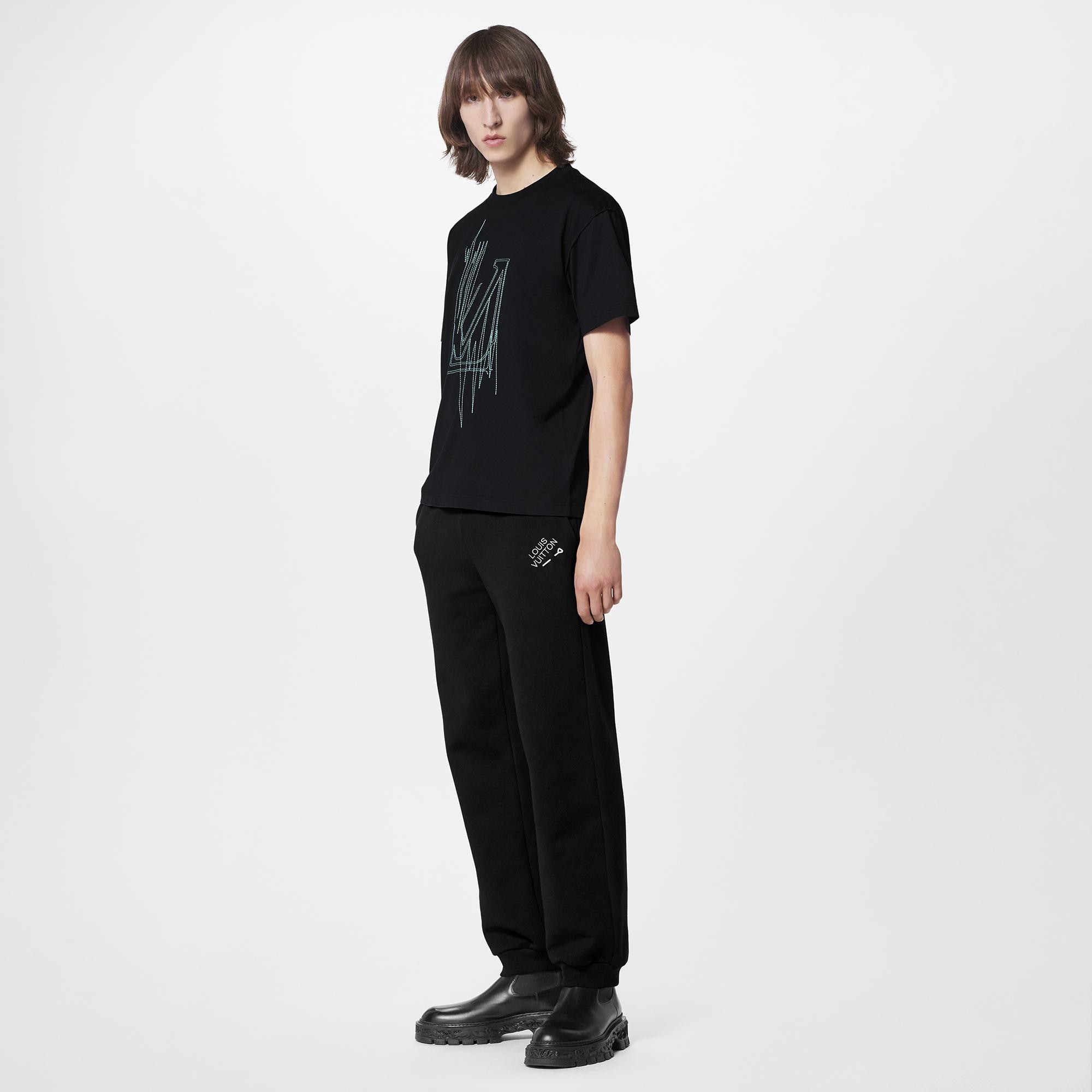 Signature Pants With Embroidery  in Men