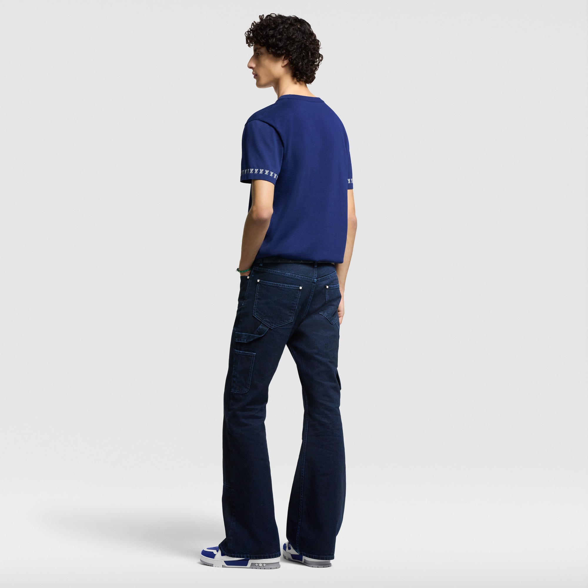 Signature Short-Sleeved Cotton Crewneck  in Men