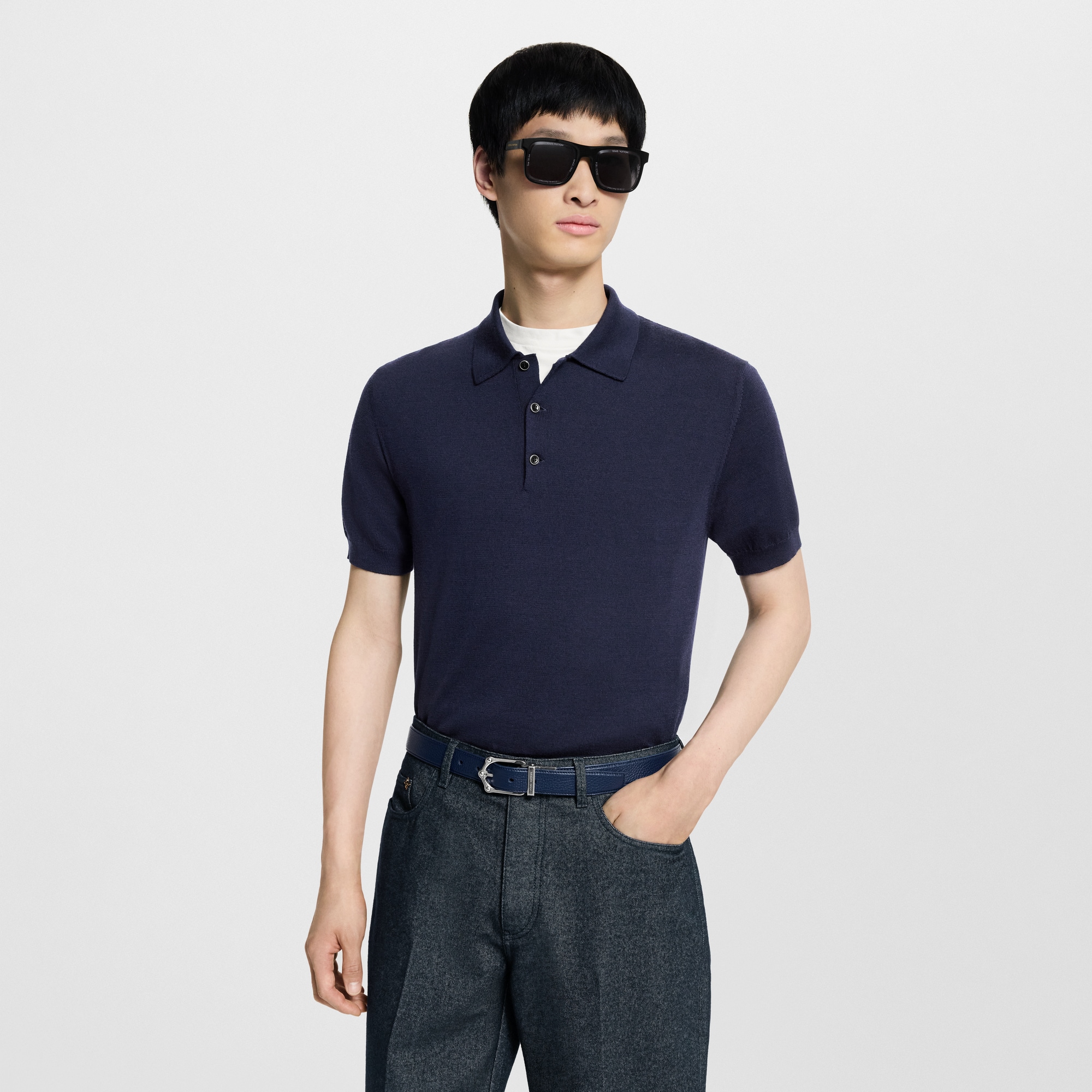Signature Silk-Blend Short-Sleeved  Polo Shirt  in Men