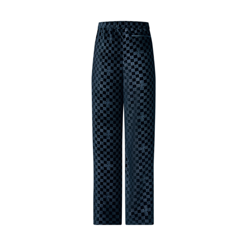 Silk-Blend Velvet Evening Pyjama Pants in Men's Ready to Wear Pants collections by Louis Vuitton (Product zoom)