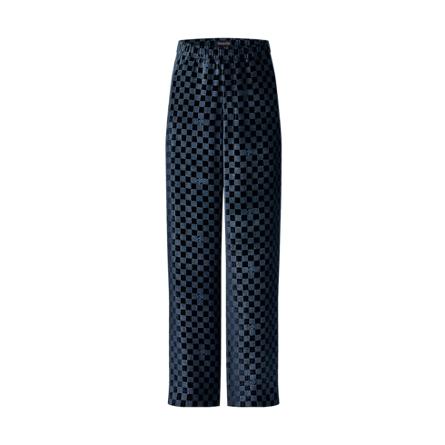 Silk-Blend Velvet Evening Pyjama Pants in Men's Ready to Wear Pants collections by Louis Vuitton (Product zoom)