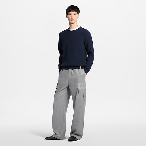Silk Cashmere Tailored Drawstring Cargo Pants in Men's Ready-to-Wear All Ready-to-Wear collections by Louis Vuitton (Product zoom)