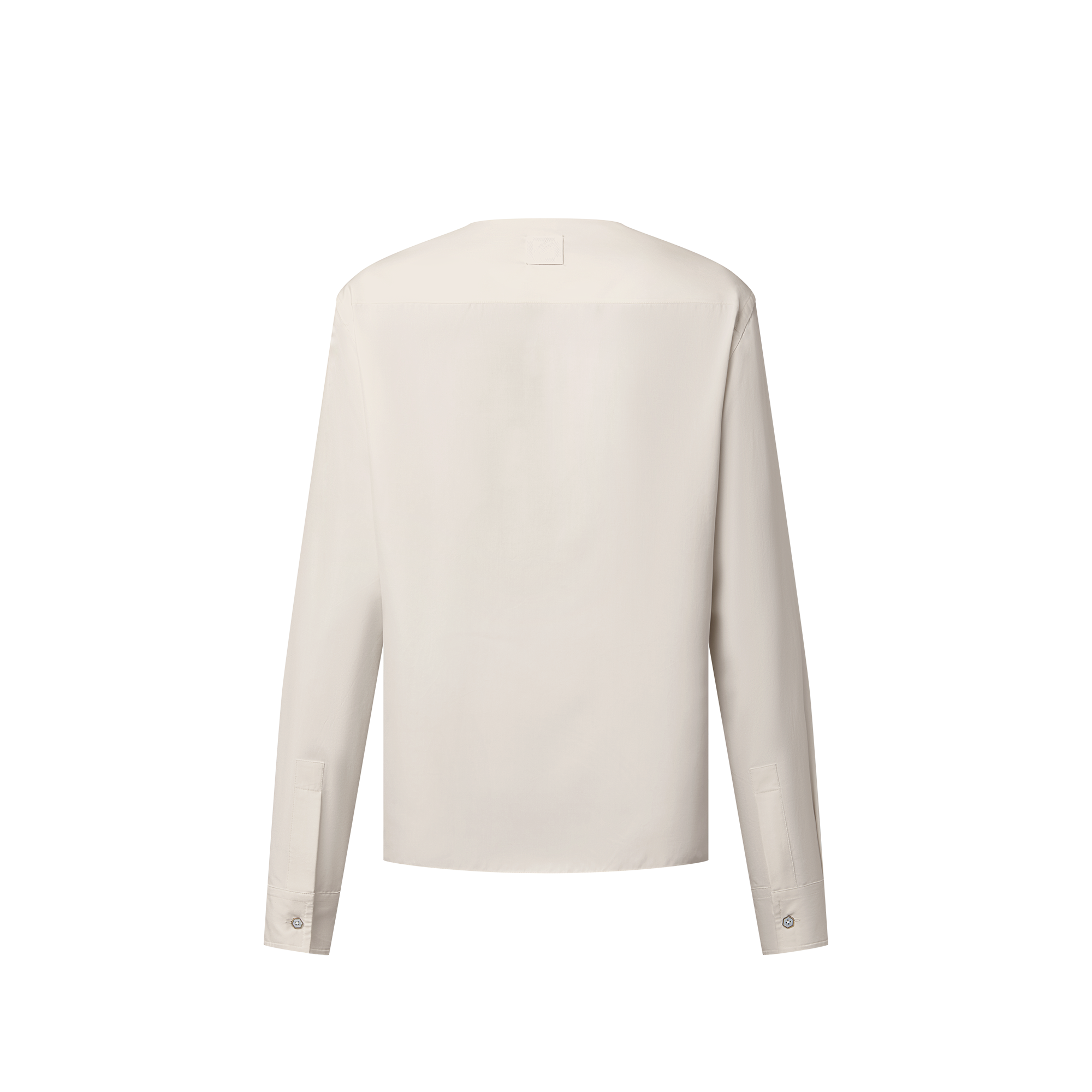 Silk Collarless Evening Shirt  in Men