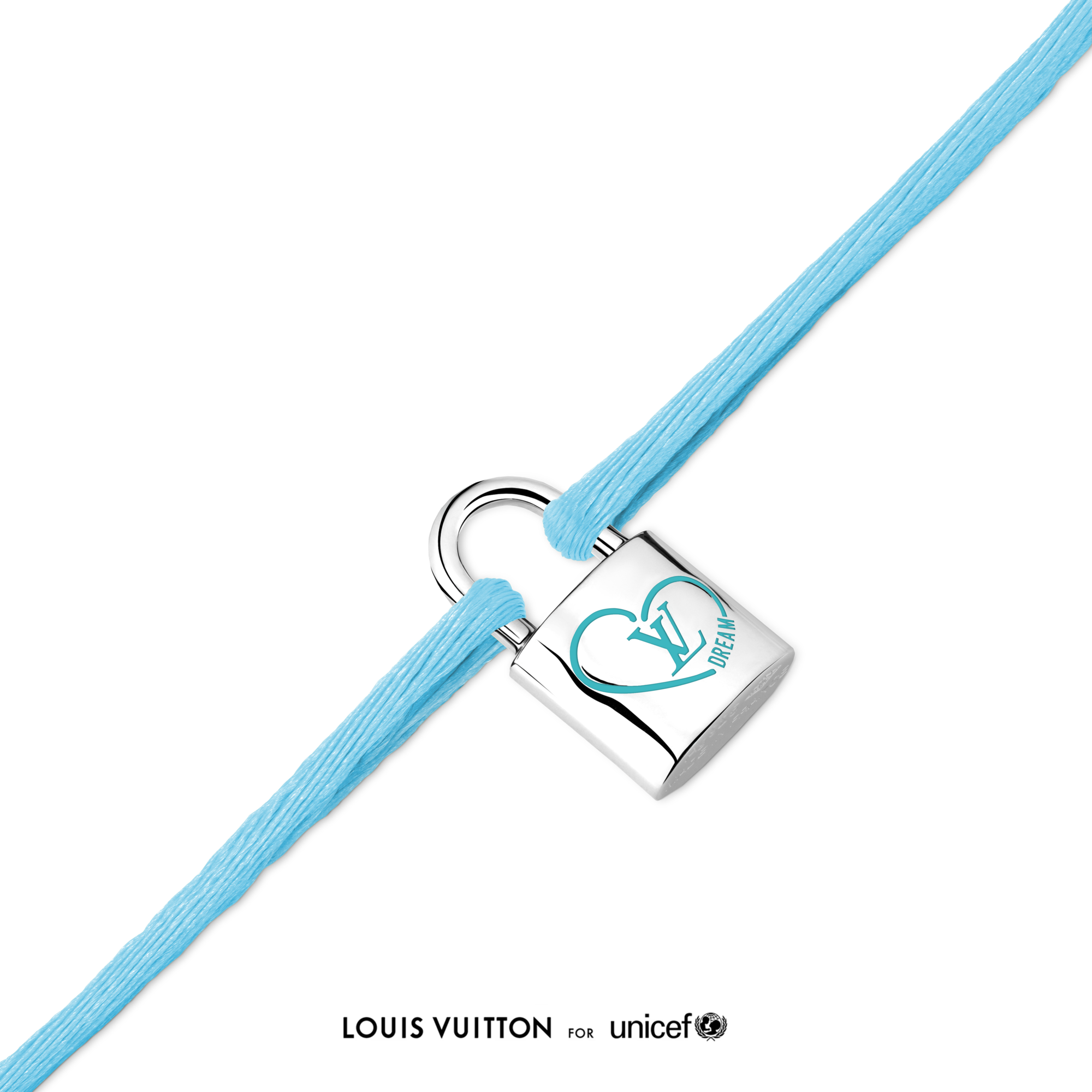 Silver Lockit x Felix Bracelet, Sterling Silver, Blue Lacquer and Polyester Cord  in Jewelry