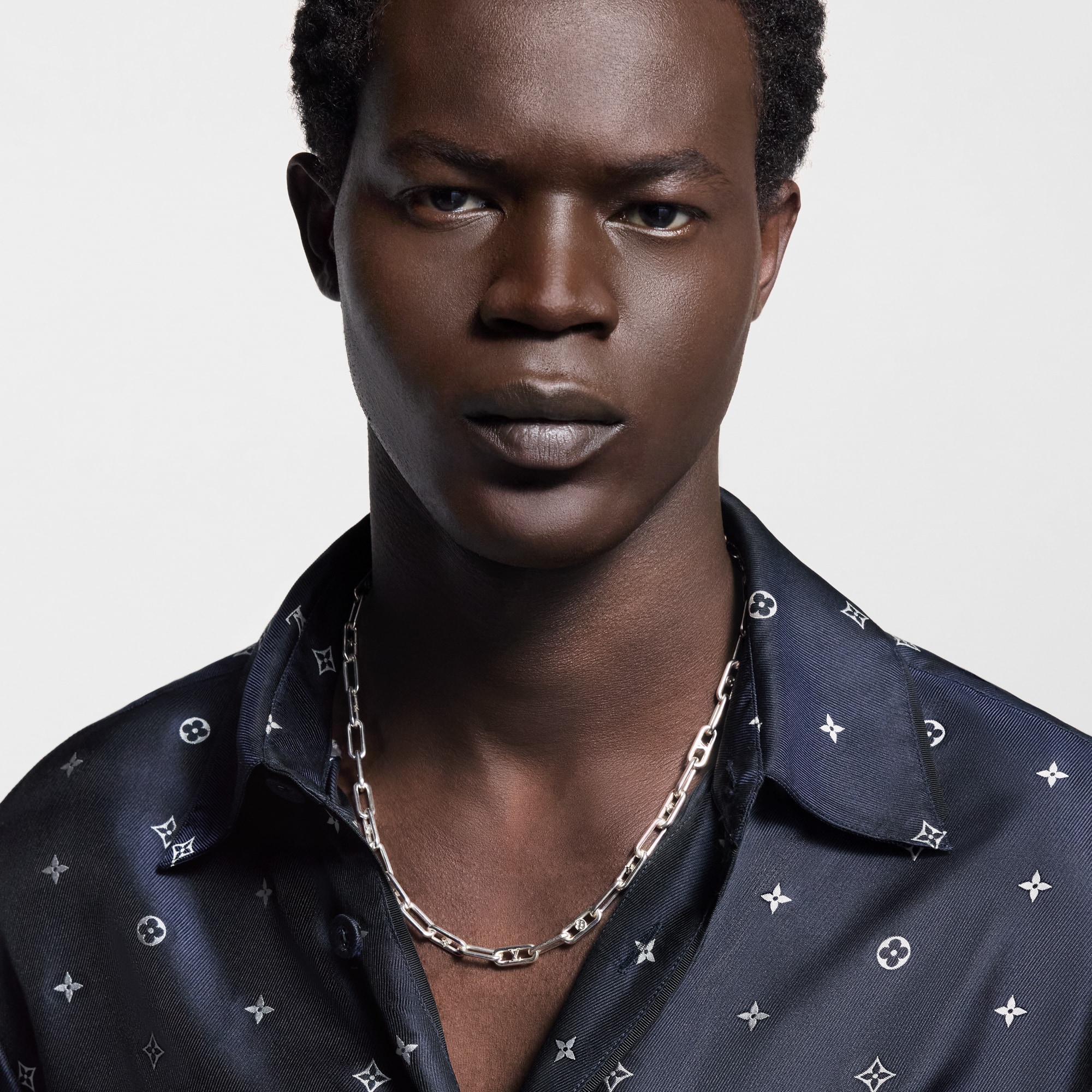 Sleek Monogram Necklace S00 in Men