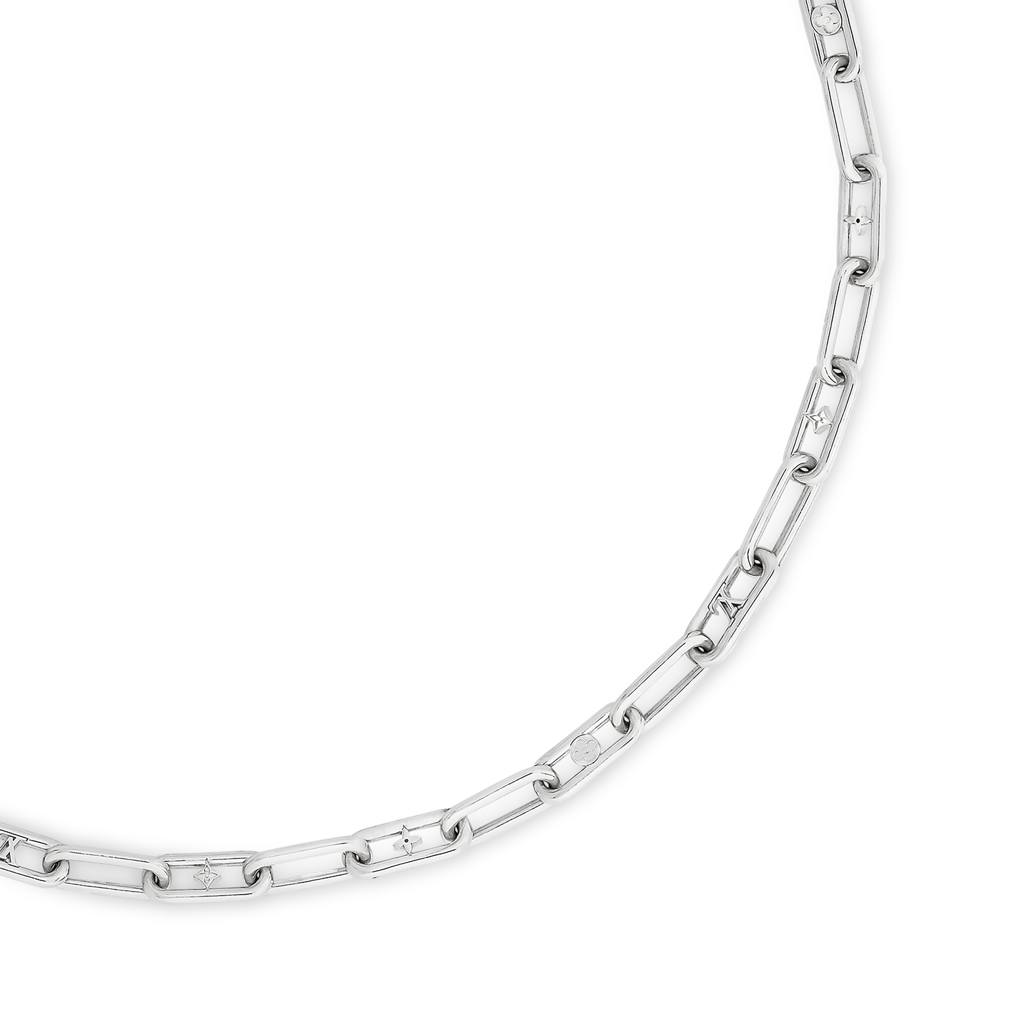 Sleek Monogram Necklace S00 in Men