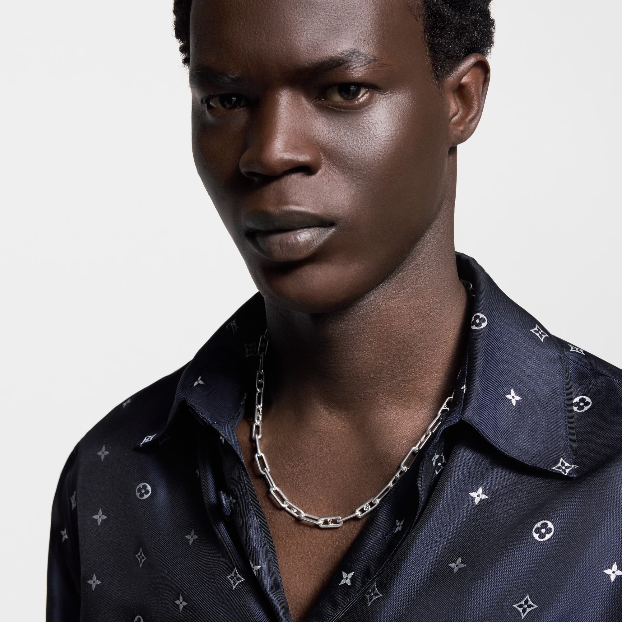 Sleek Monogram Necklace S00 in Men