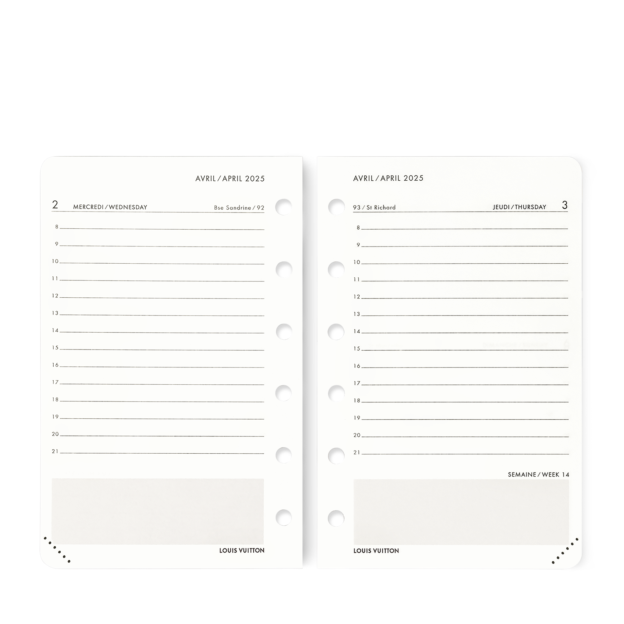 Small Functional Daily Agenda Refill 2025  in Trunks, Travel and Home