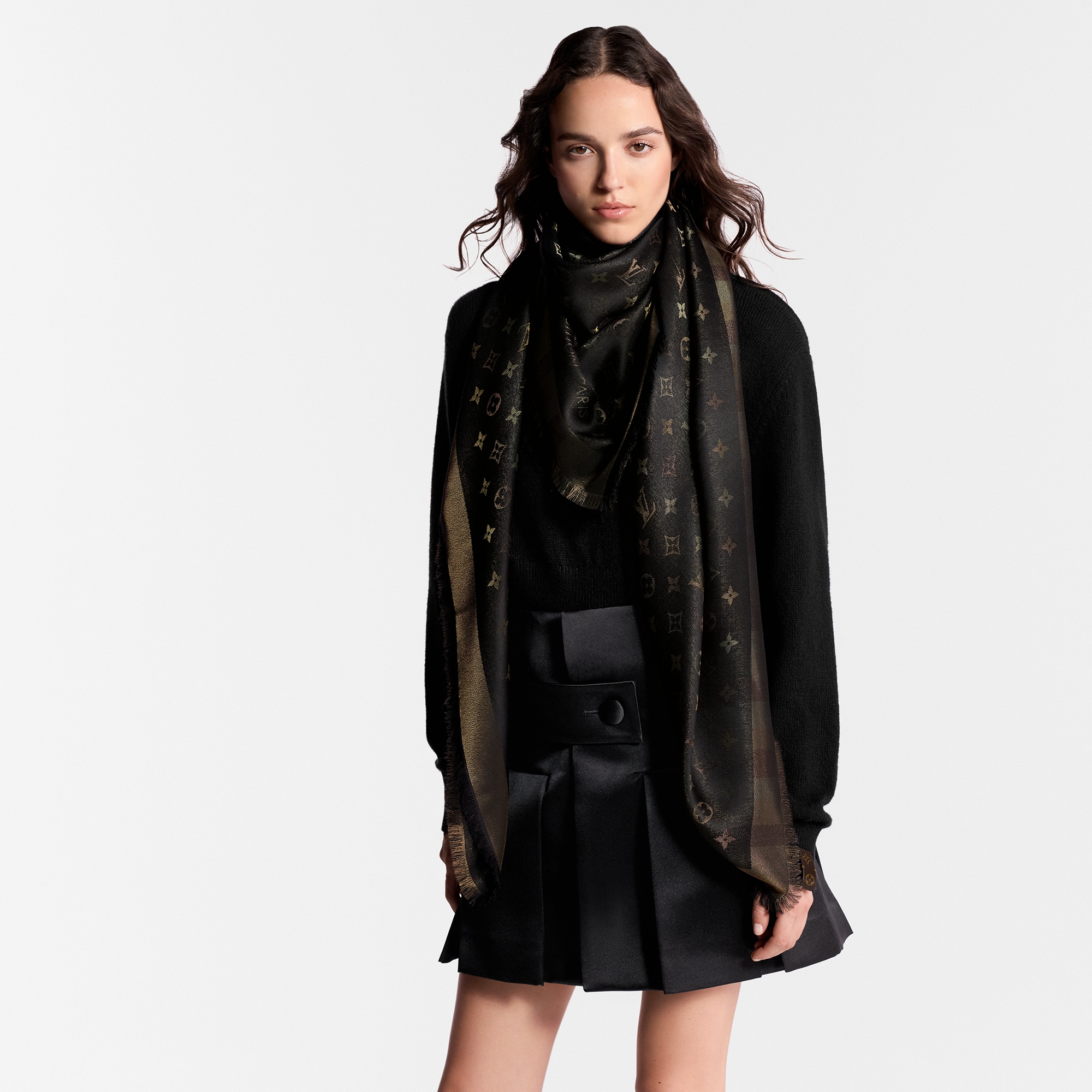 So Shine Monogram Shawl S00 in Women