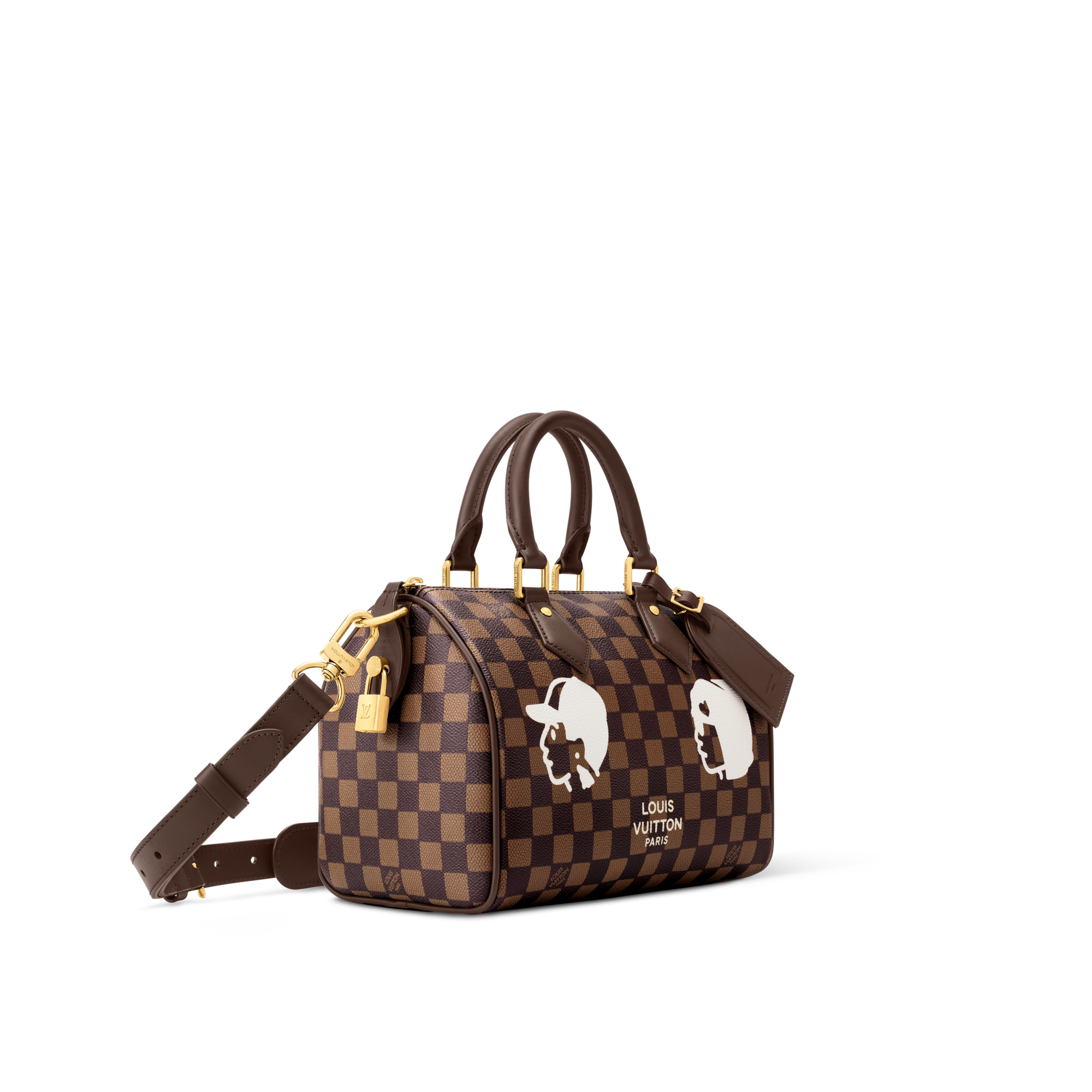 Speedy 25 Bandoulière Damier Ebene Canvas in Bags and Small Leather Goods