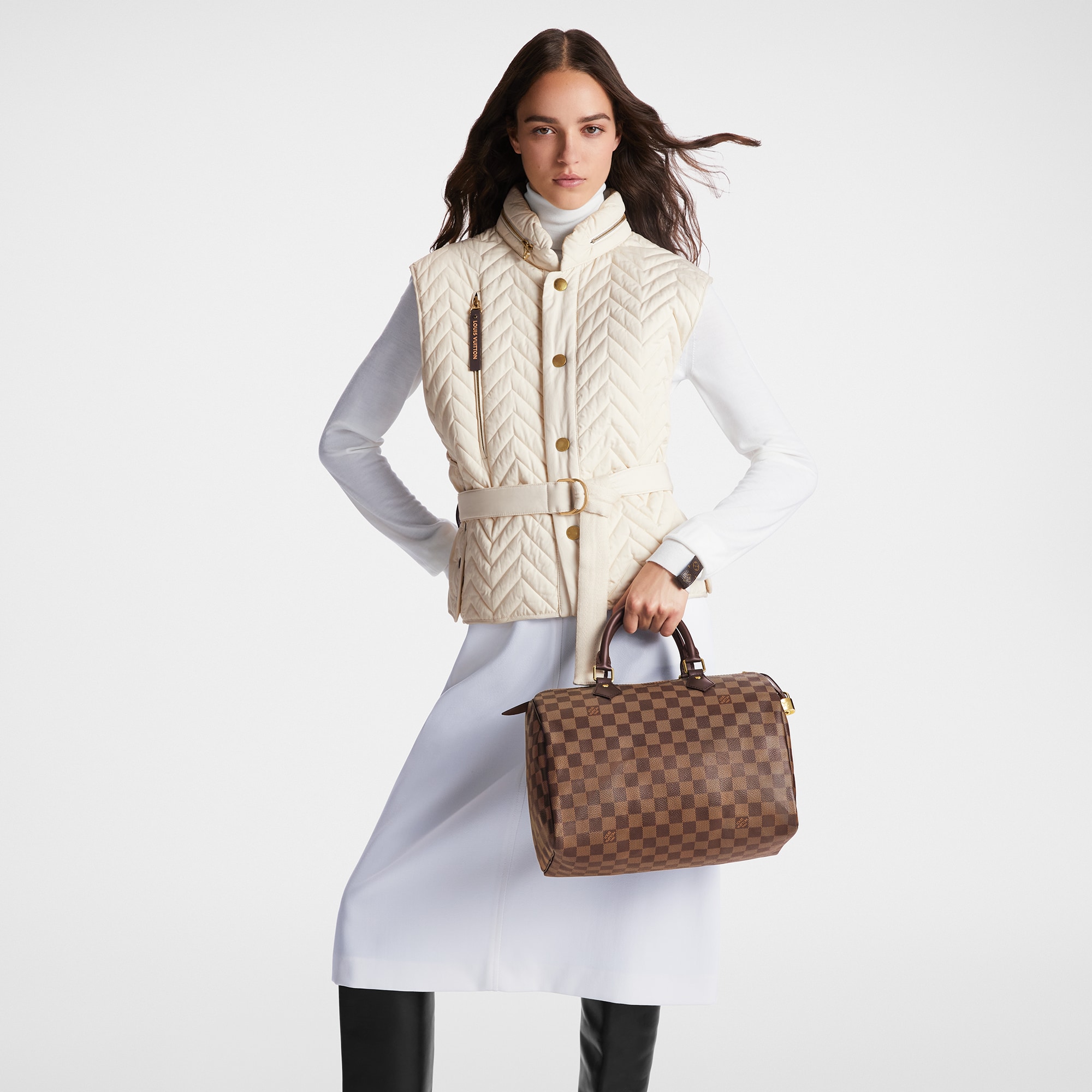 Speedy 30 Damier Ebene Canvas in Women