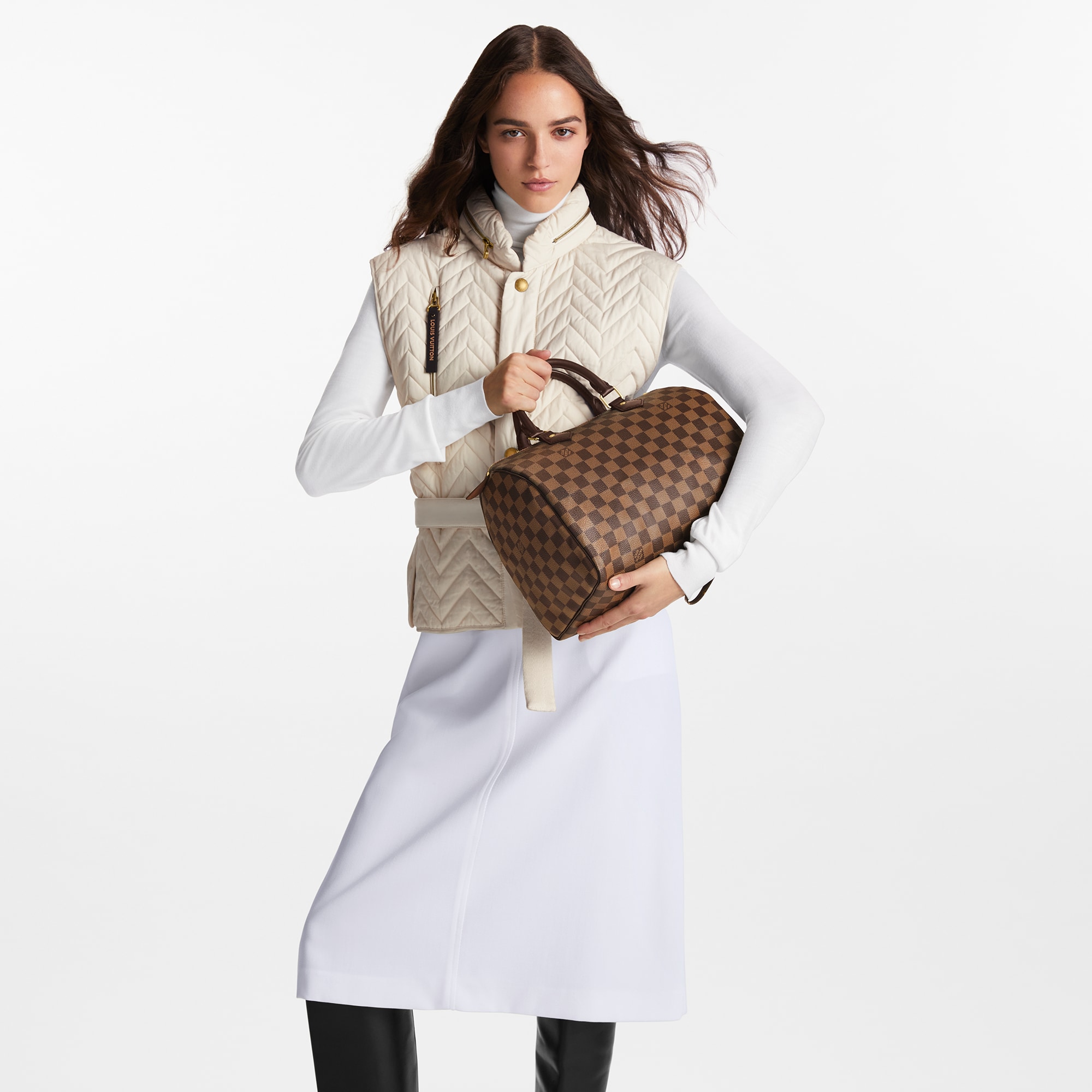 Speedy 30 Damier Ebene Canvas in Women