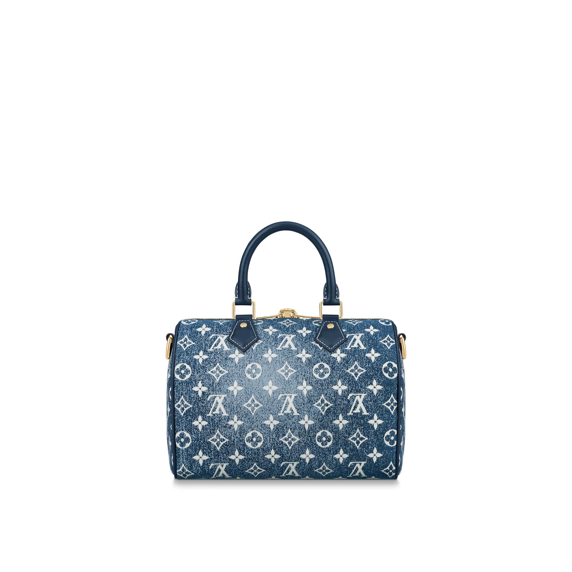 lv denim speedy