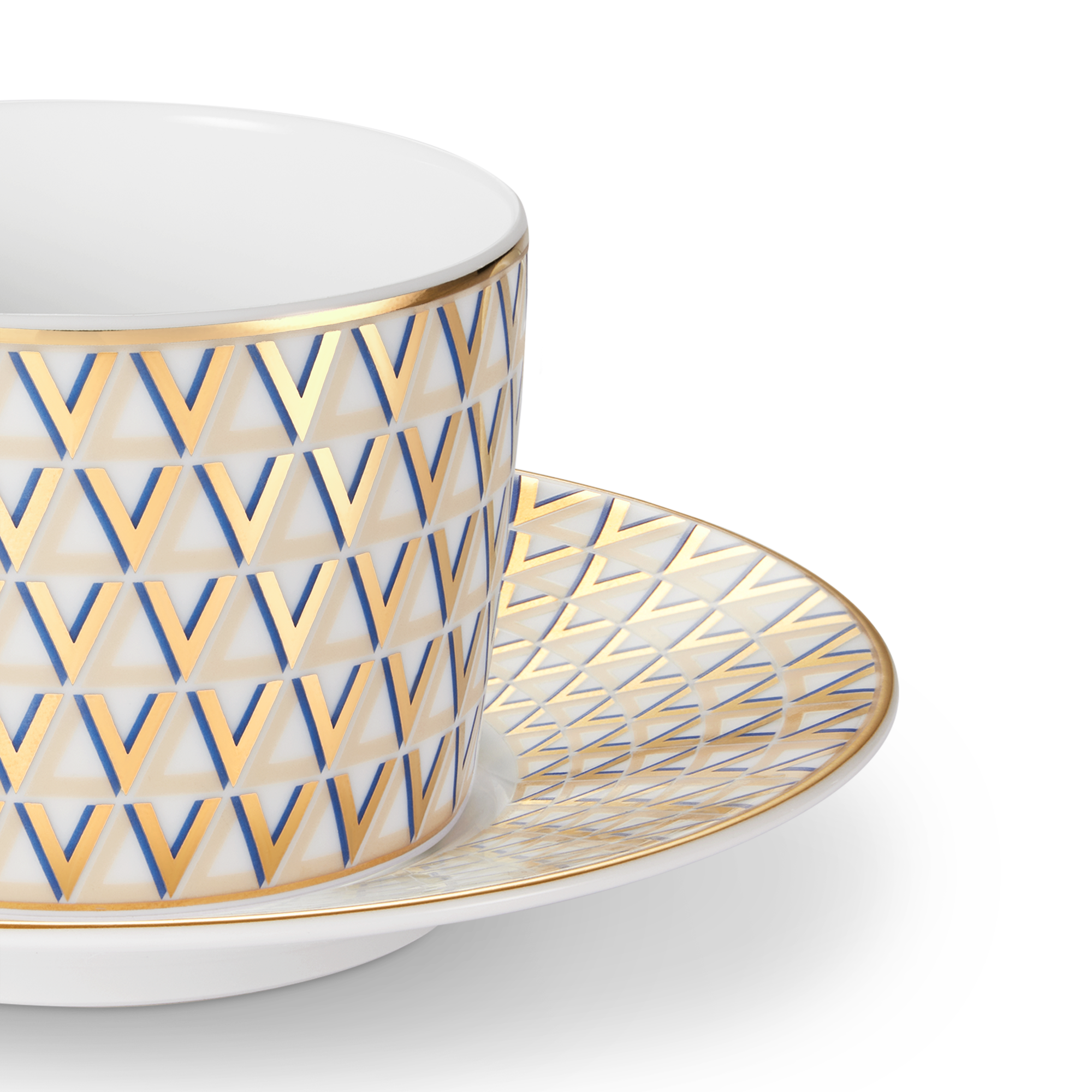 Splendor Set of 2 Teacups and Saucers   in Trunks, Travel and Home